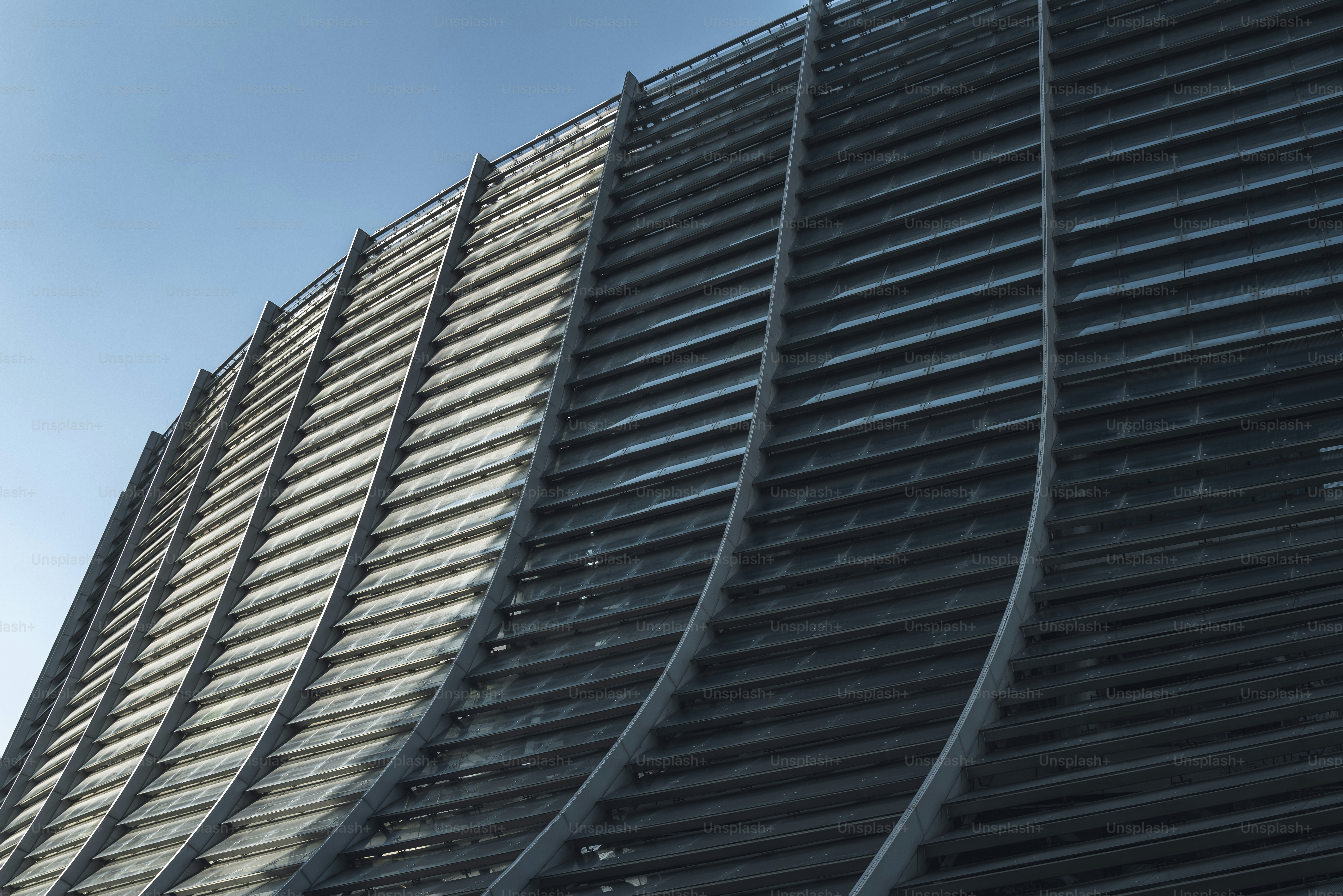 Abstract view of a building's side.