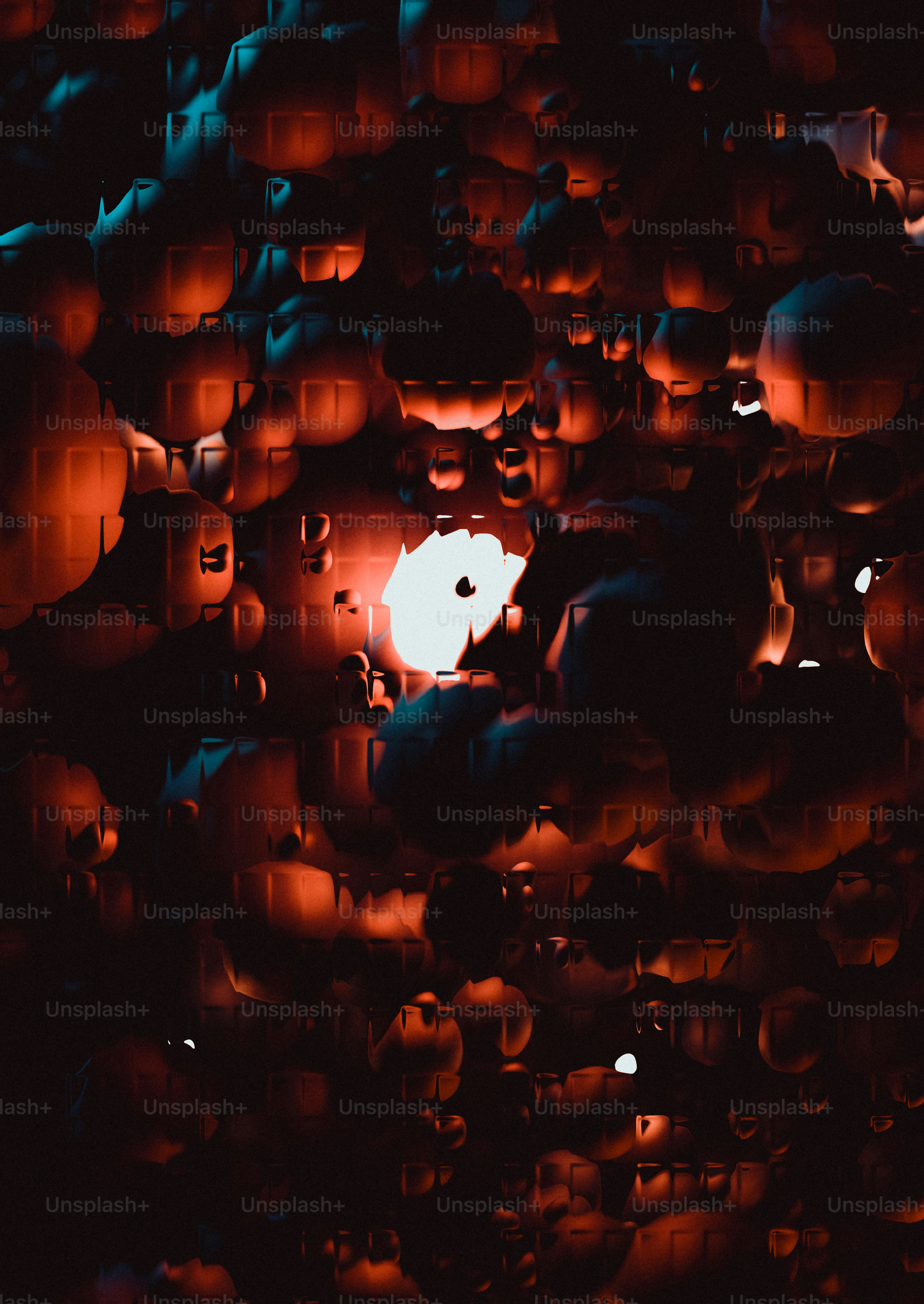 Glowing orbs in a dark, abstract artistic composition. photo – Pattern ...