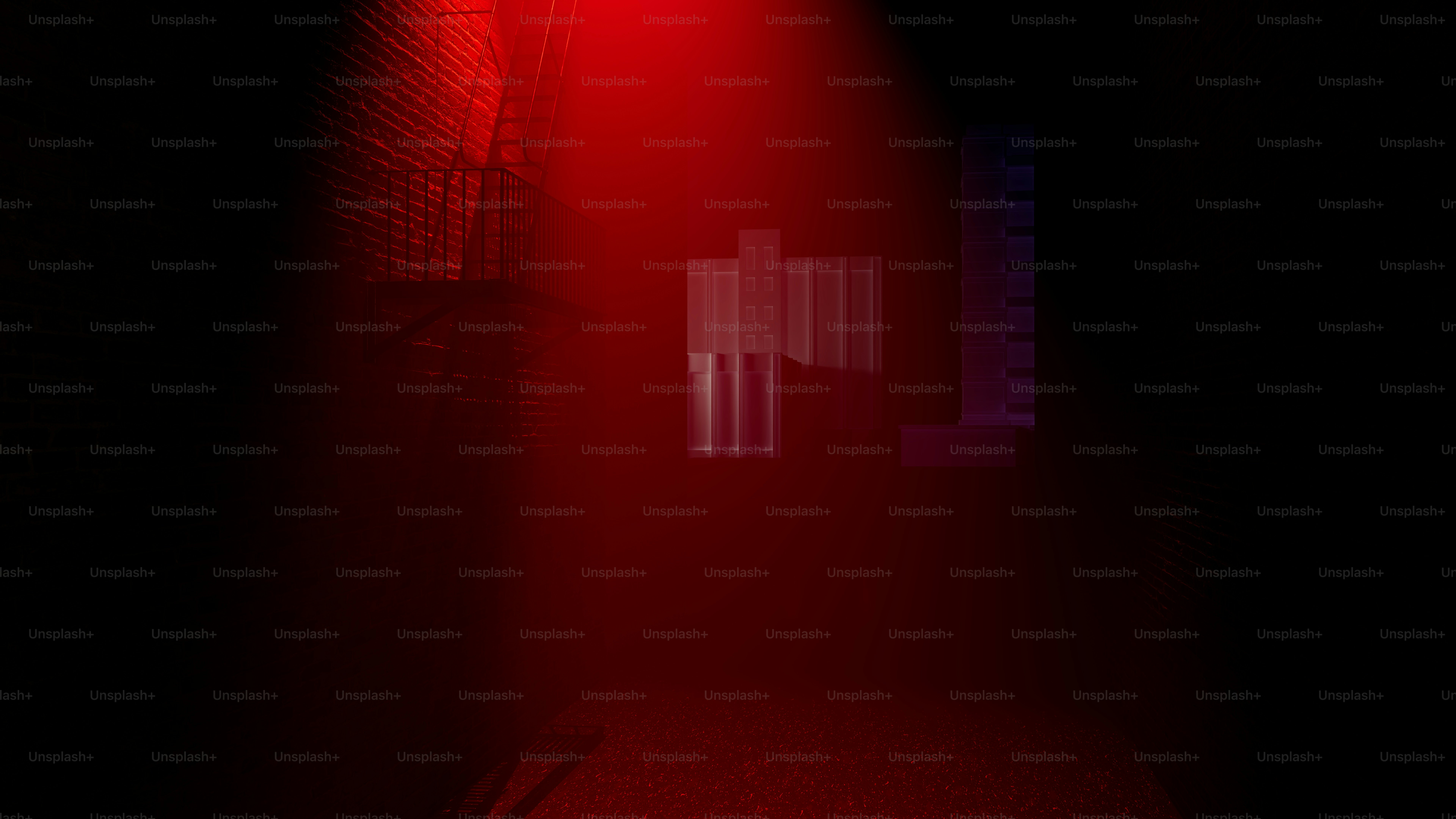 A dimly lit theatre, velvet curtains half-drawn. One spotlight glows on an empty stage — a single mask resting on the floor, cracked down the middle.