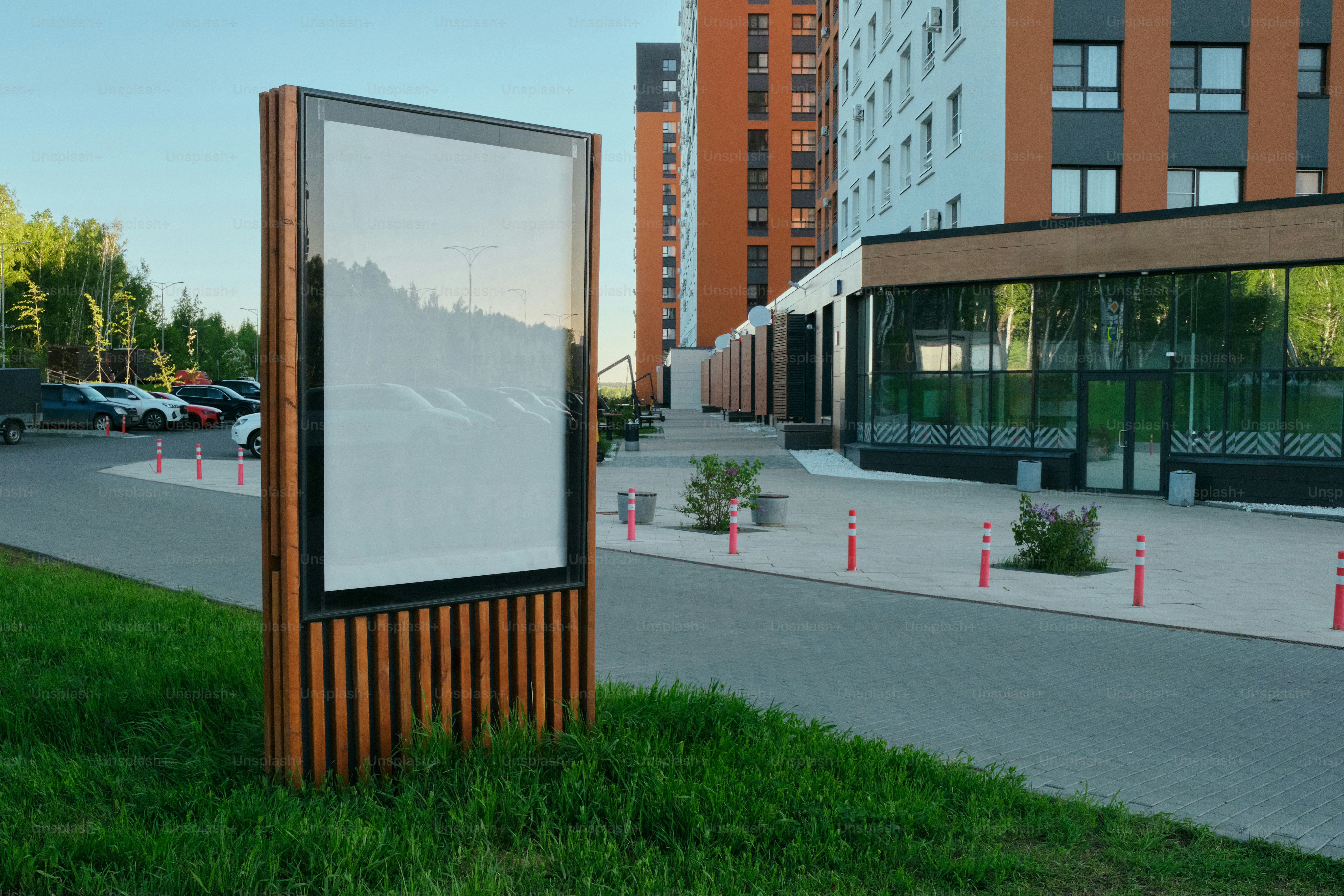 billboard in urban environment