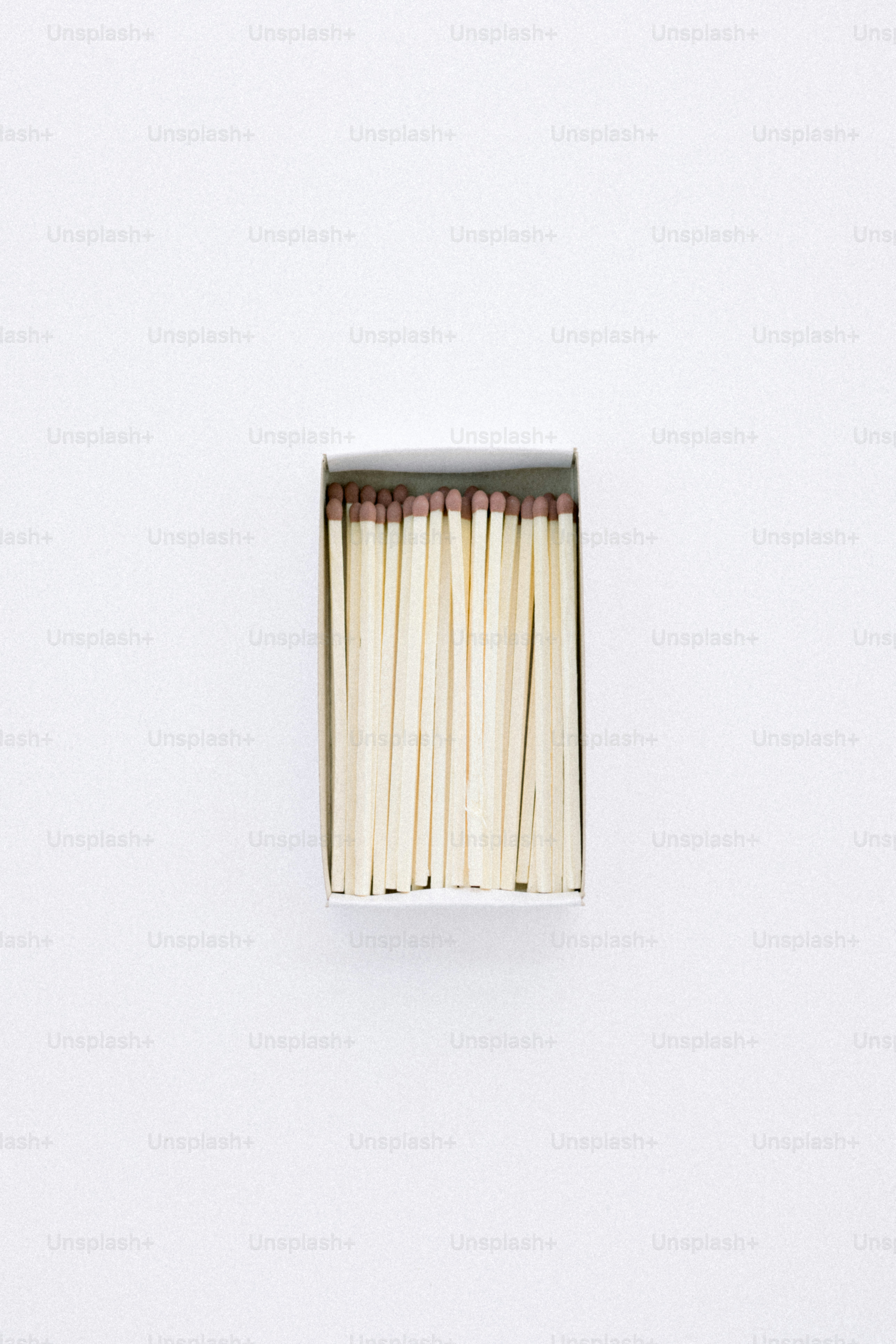 Caja de cerillas listas para ser utilizadas.