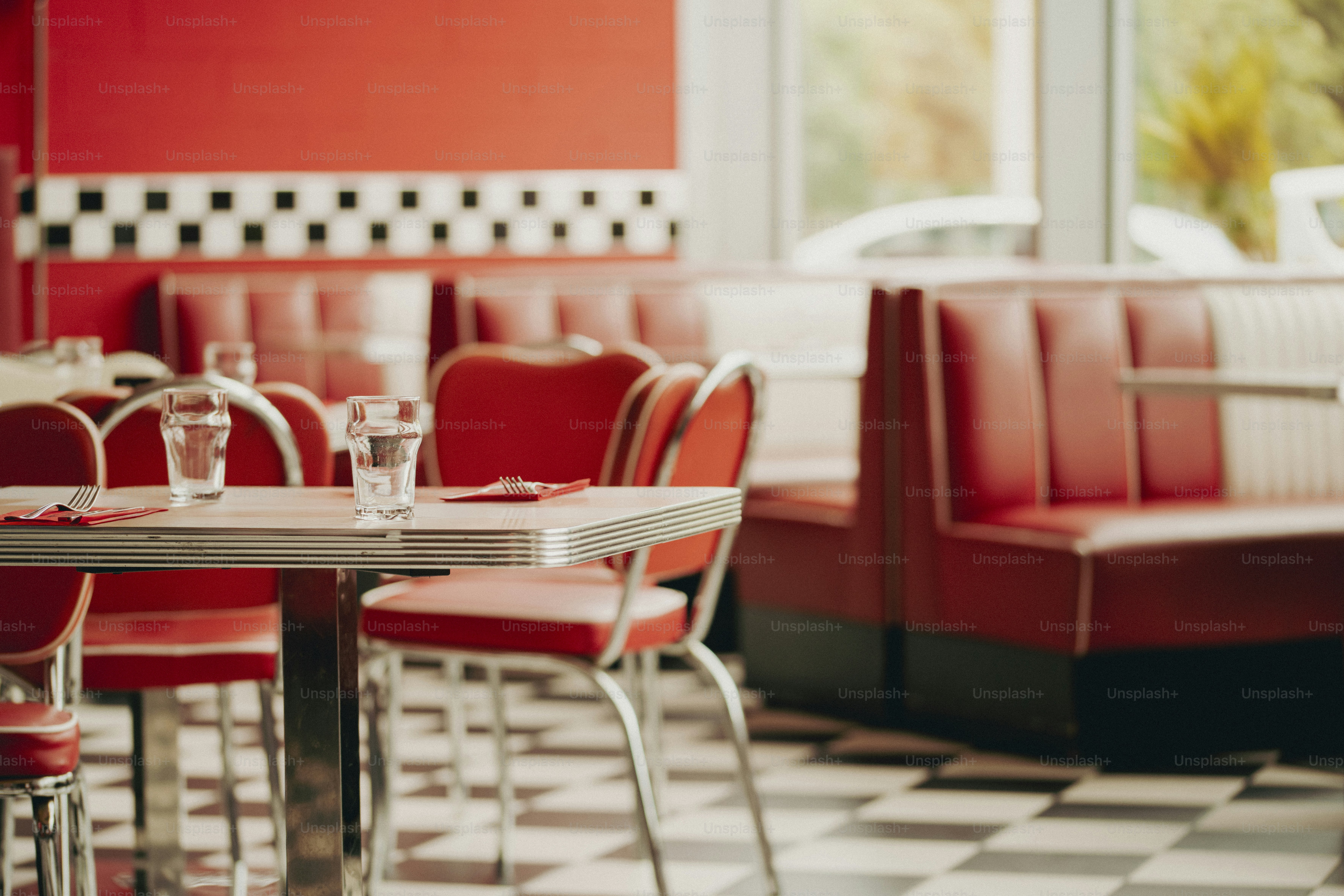 NY様専用 レトロ ダイナー風 赤いテーブル 【公式通販】