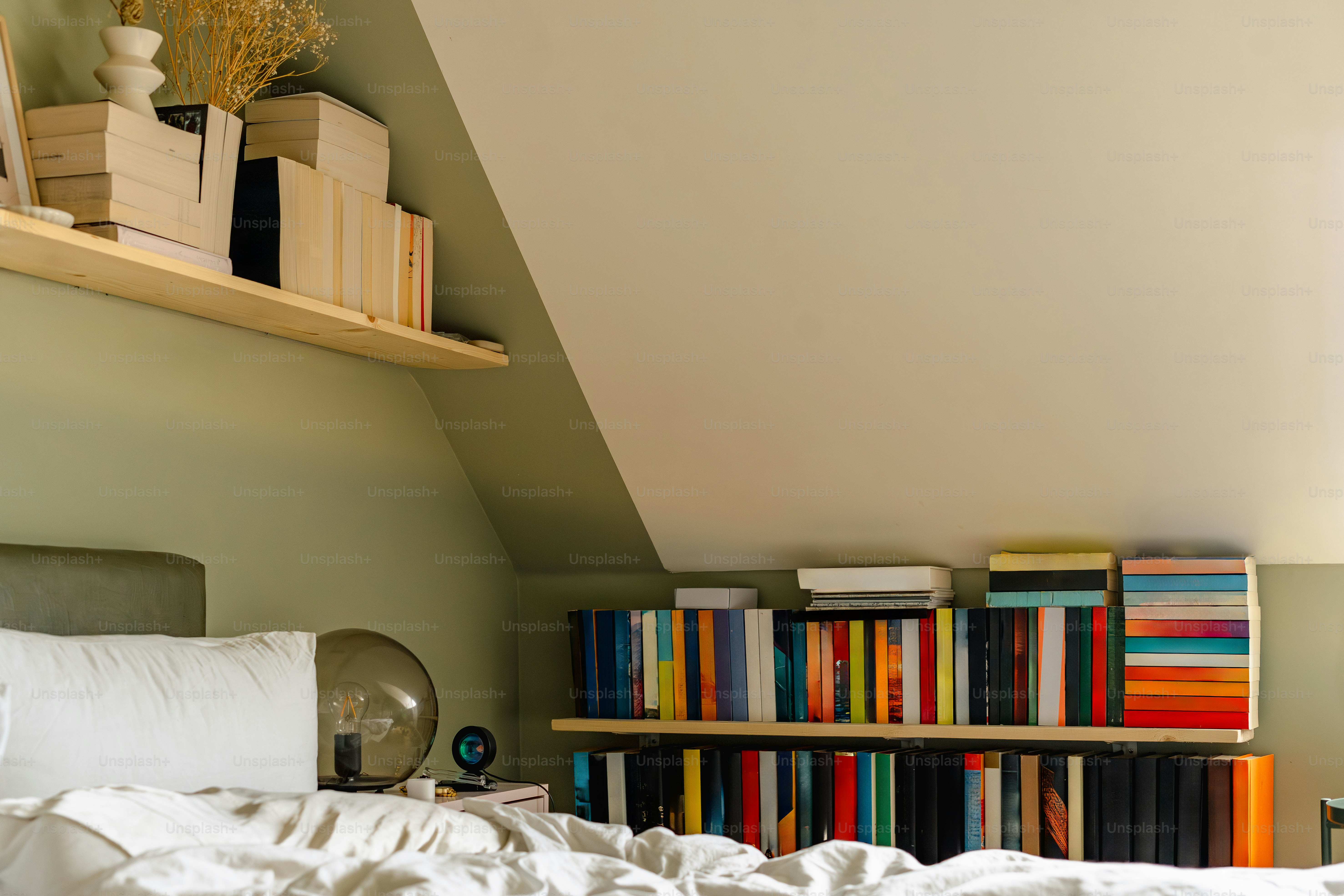 みんな、小さなホームライブラリーとか、読書スペースとか持ってる？私も作ってて、狭いスペースのアイデアを探してるんだけど、特に本棚ね。みんなの写真、見たいな！  : r/bookofthemonthclub, image size:3000x2000