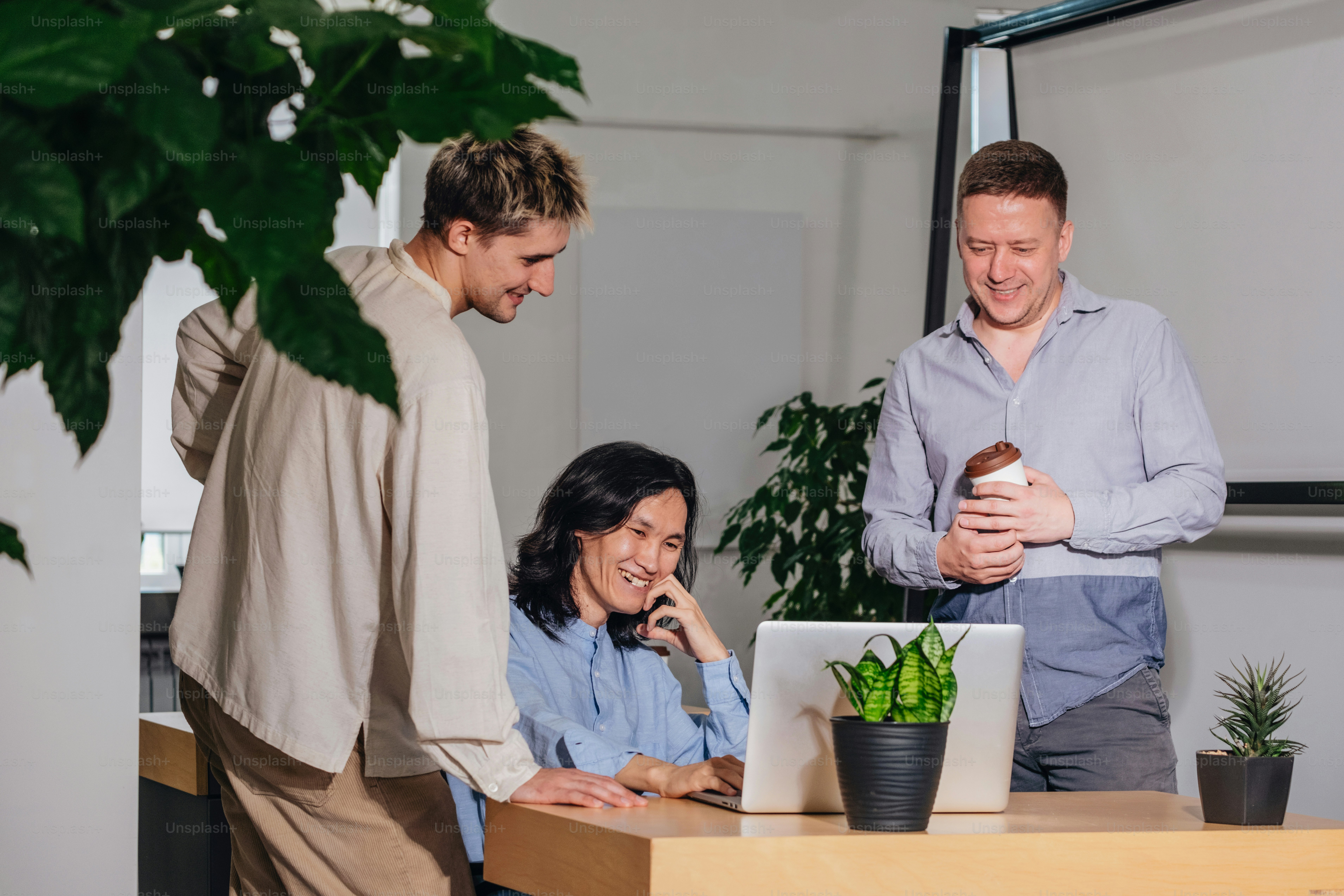 Professional investment team collaborating