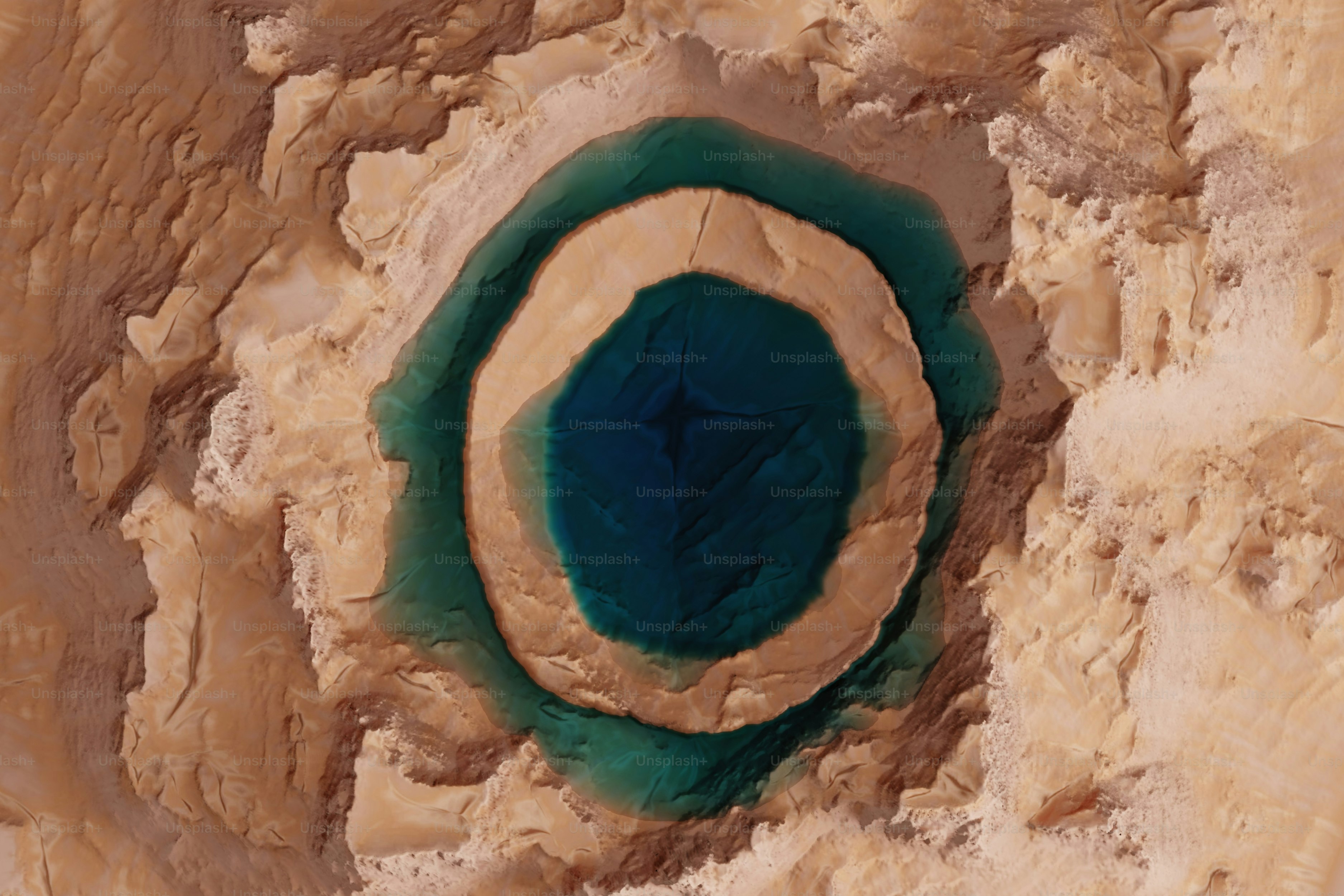 Number 0 in Nature. 3D Render.