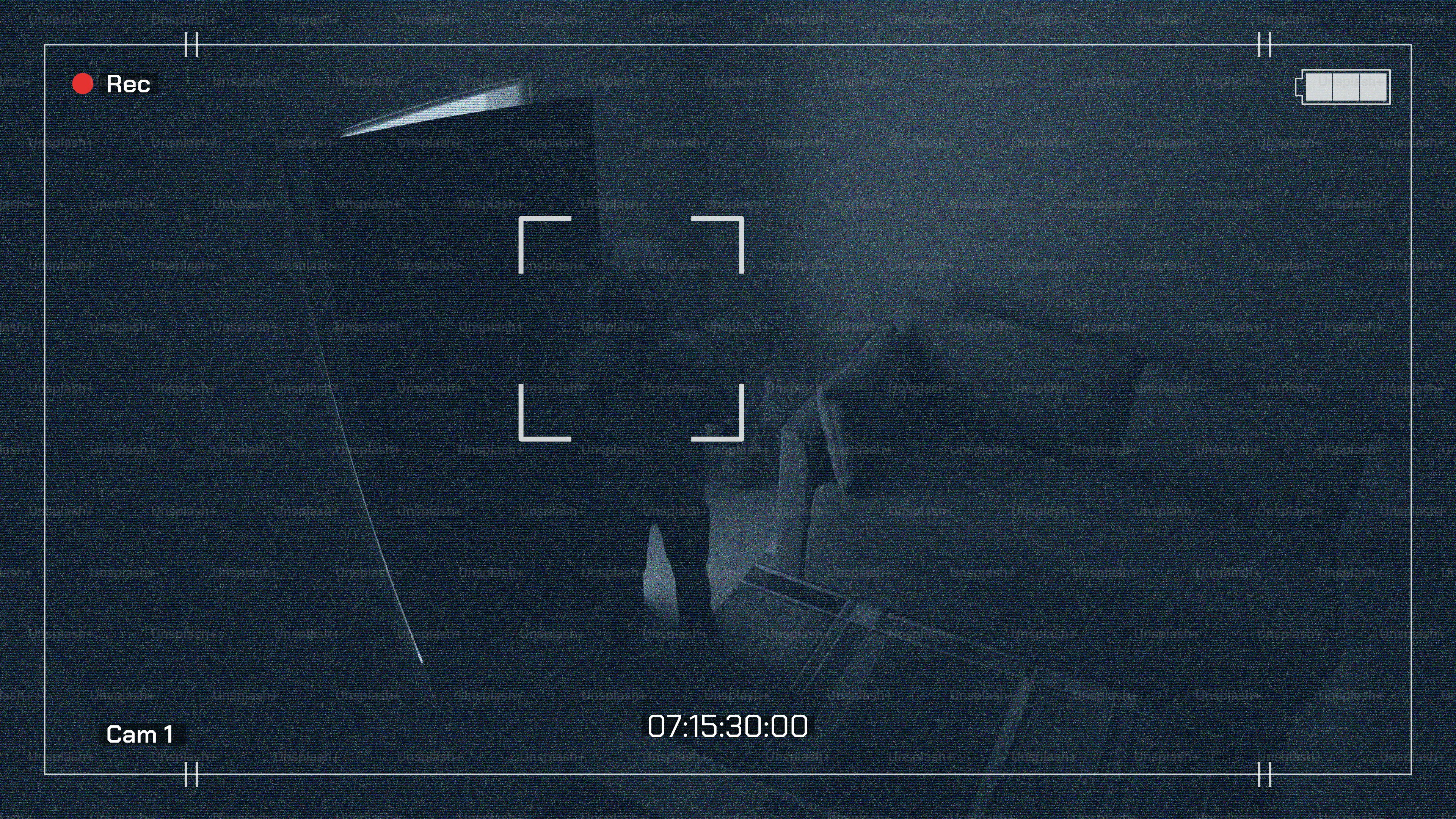 A burglar is spotted on a security camera