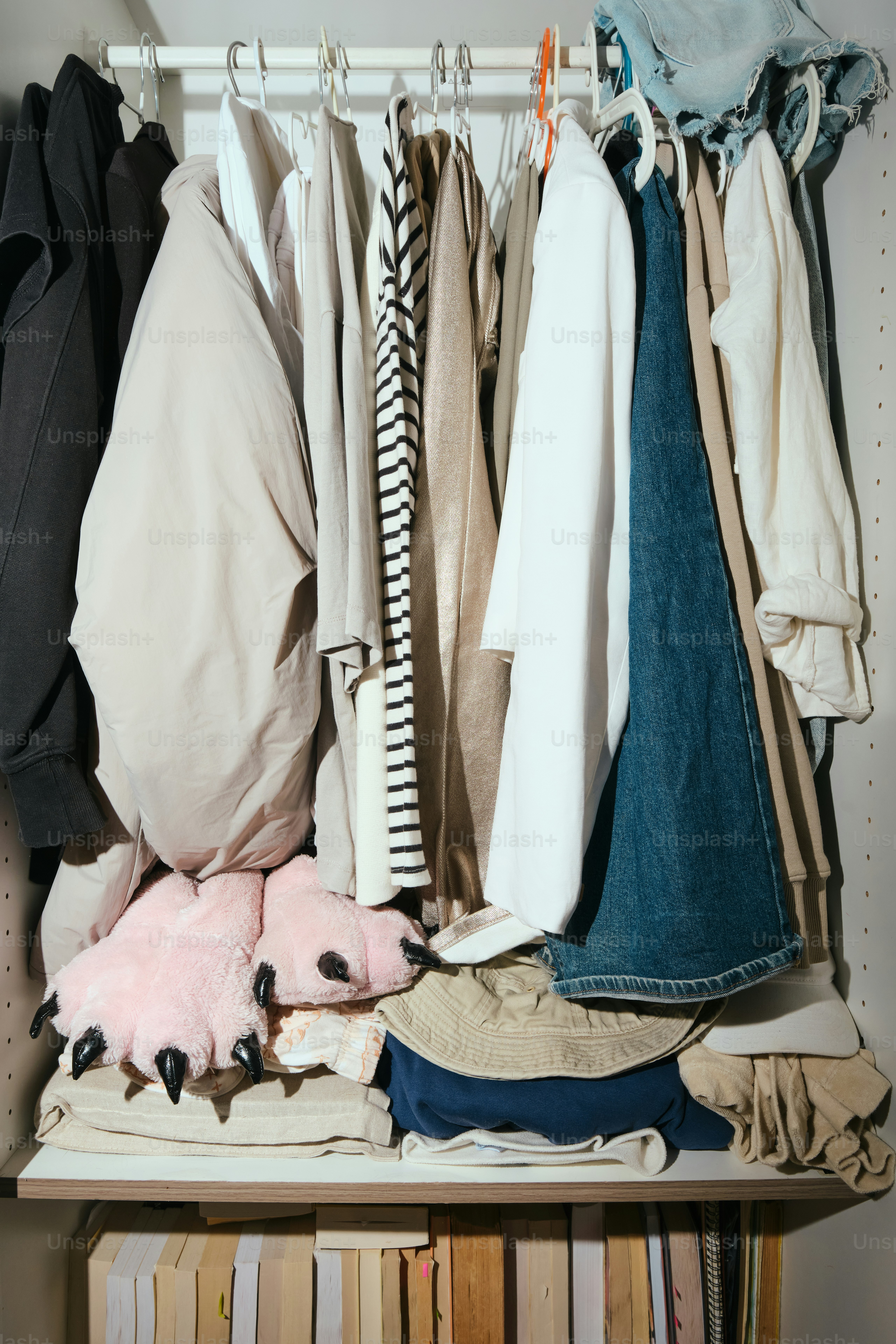 Conceptual shot of a thoughtfully composed artistic mess.