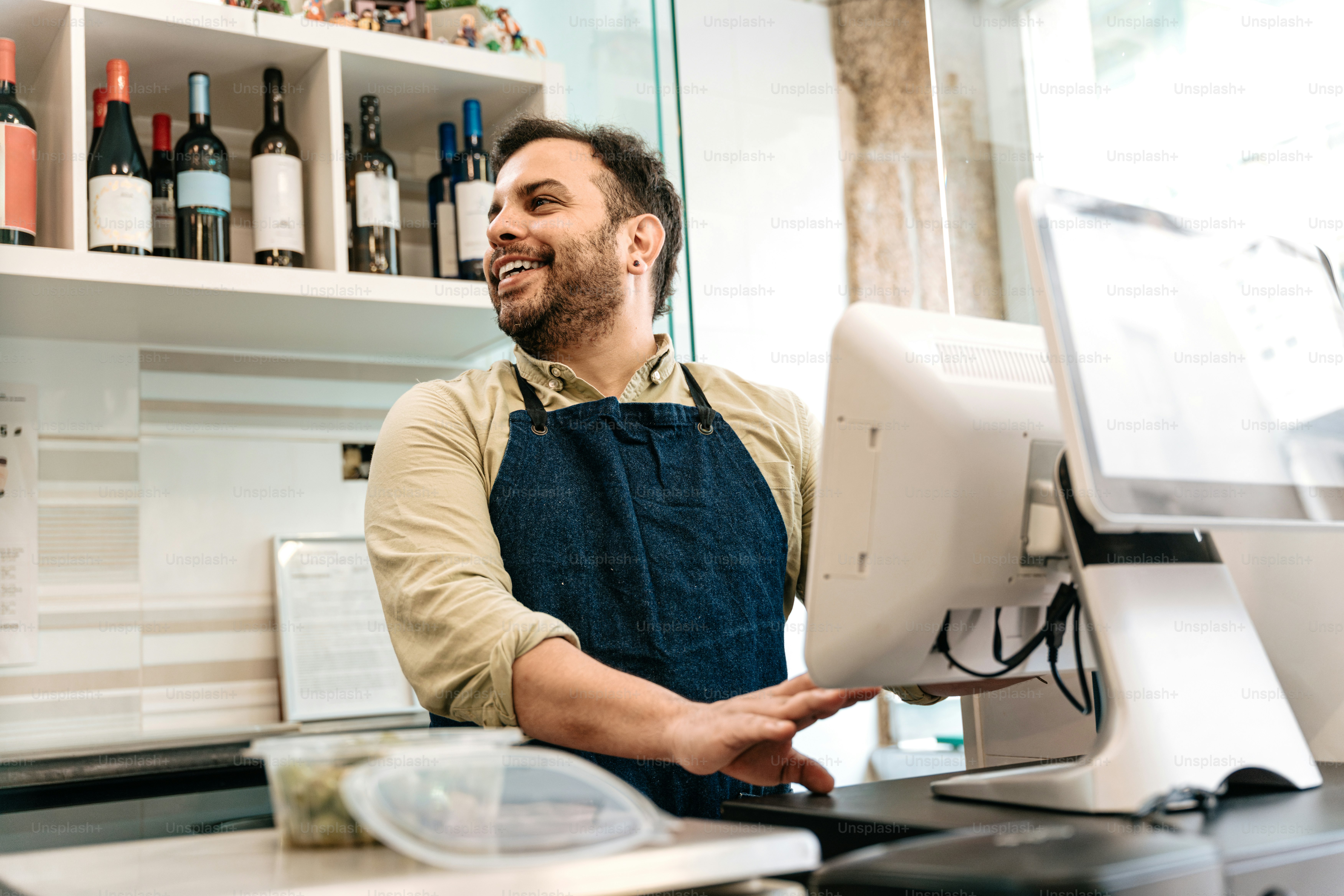 Startup founder sorridente
