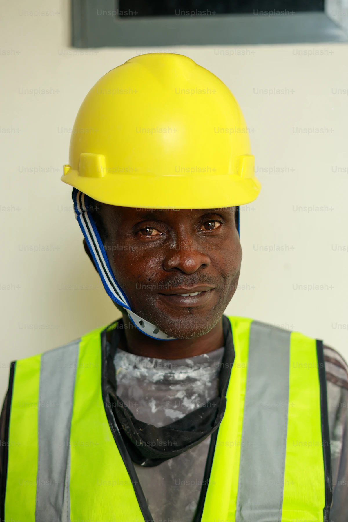Tradesman in hi-vis on a carpentry job site