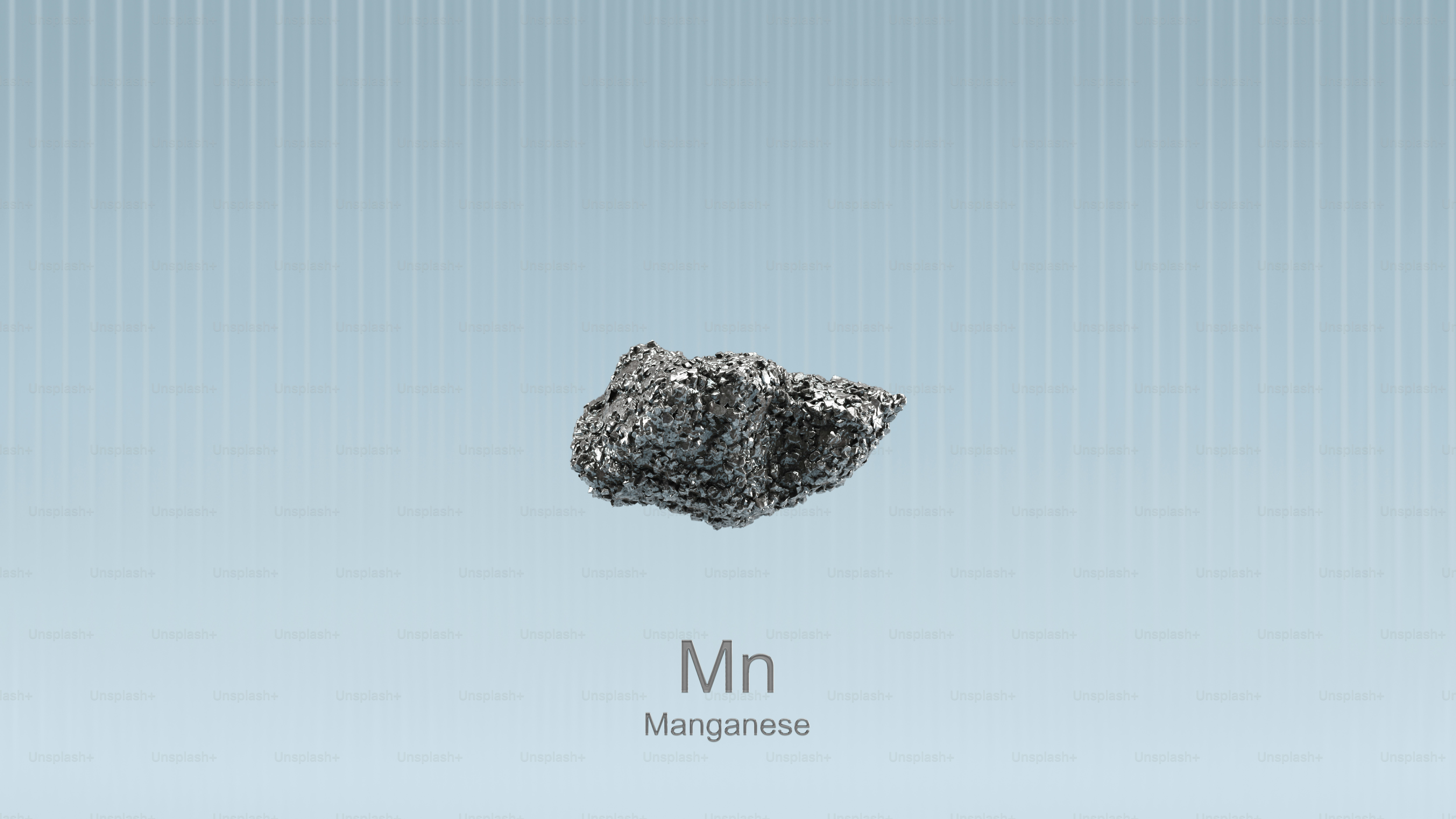 Manganese Element Mn Periodic Table Science 3d Illustration
