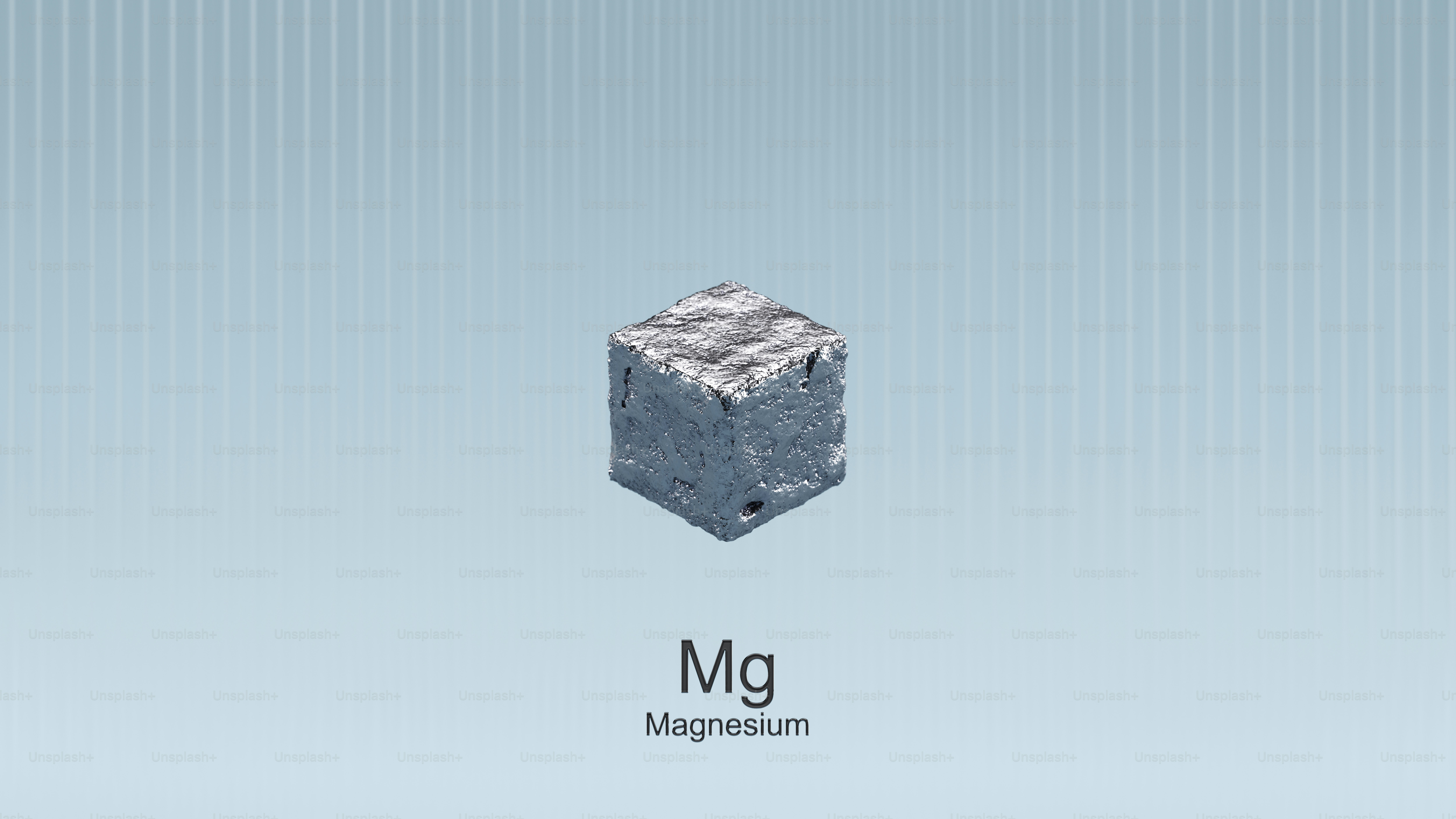 Magnesium Element Mg Periodic Table Science 3d Illustration