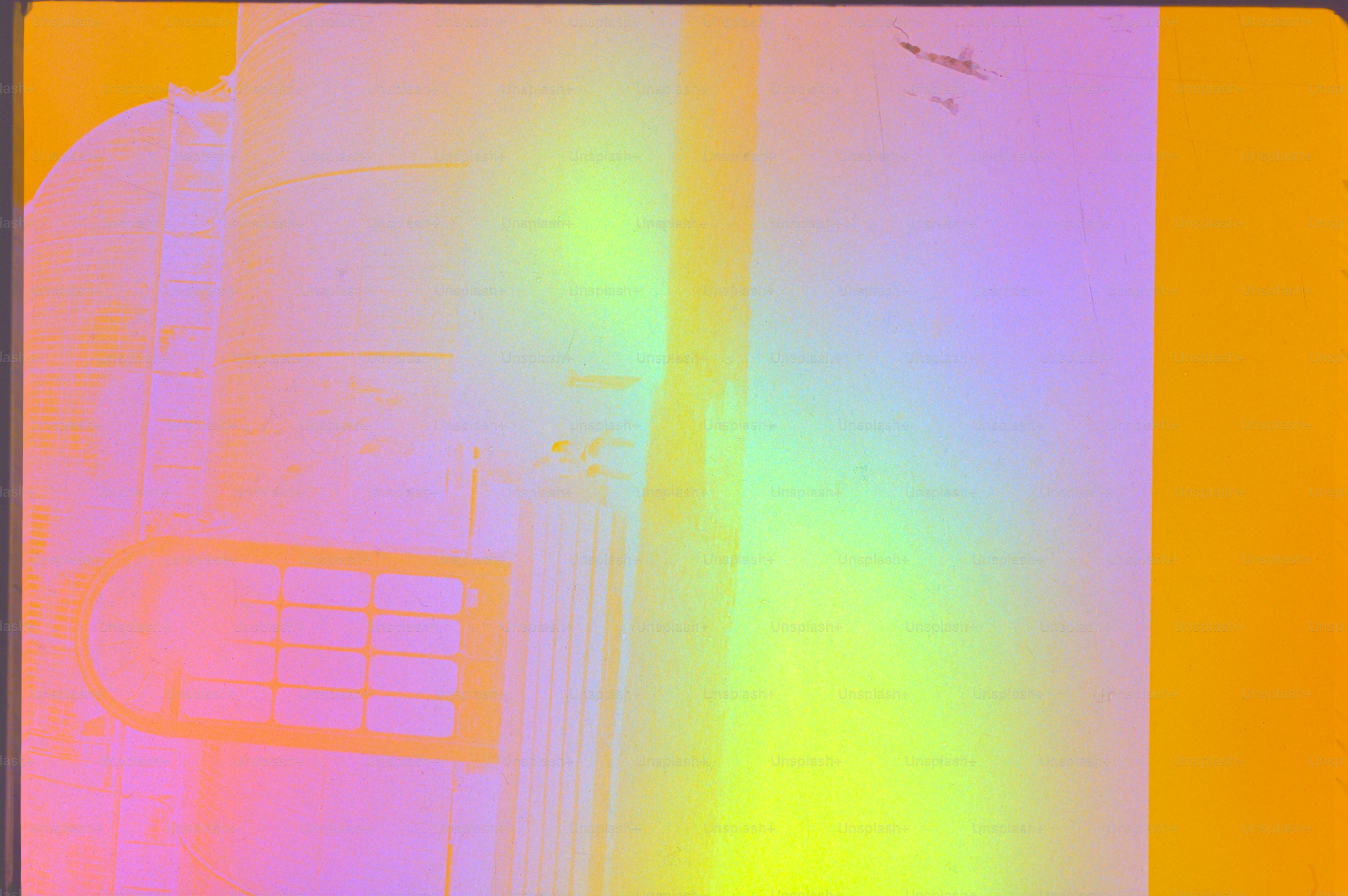 Abstract, colorful image with vertical lines.