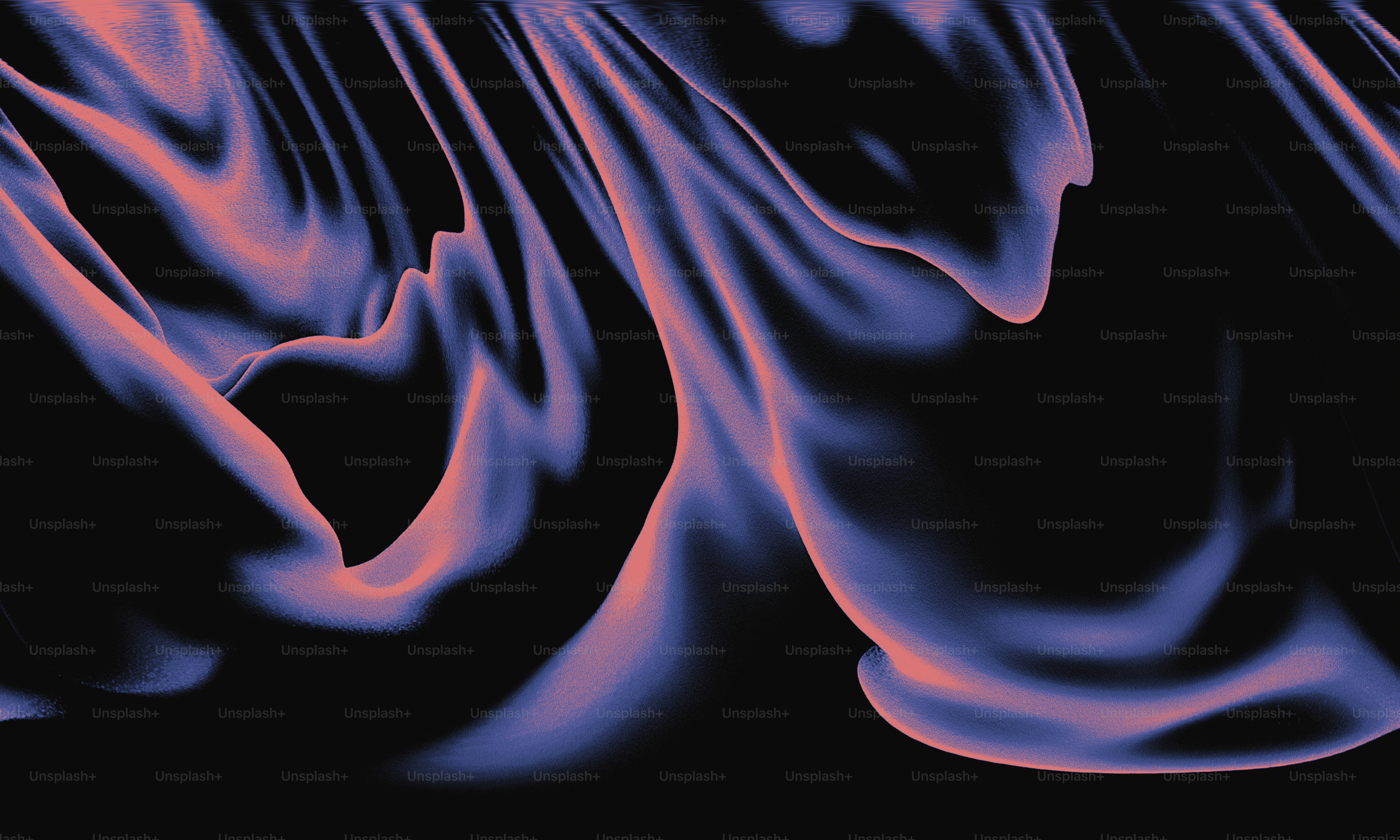Las ondas abstractas ondulan con tonos púrpuras y rosados.