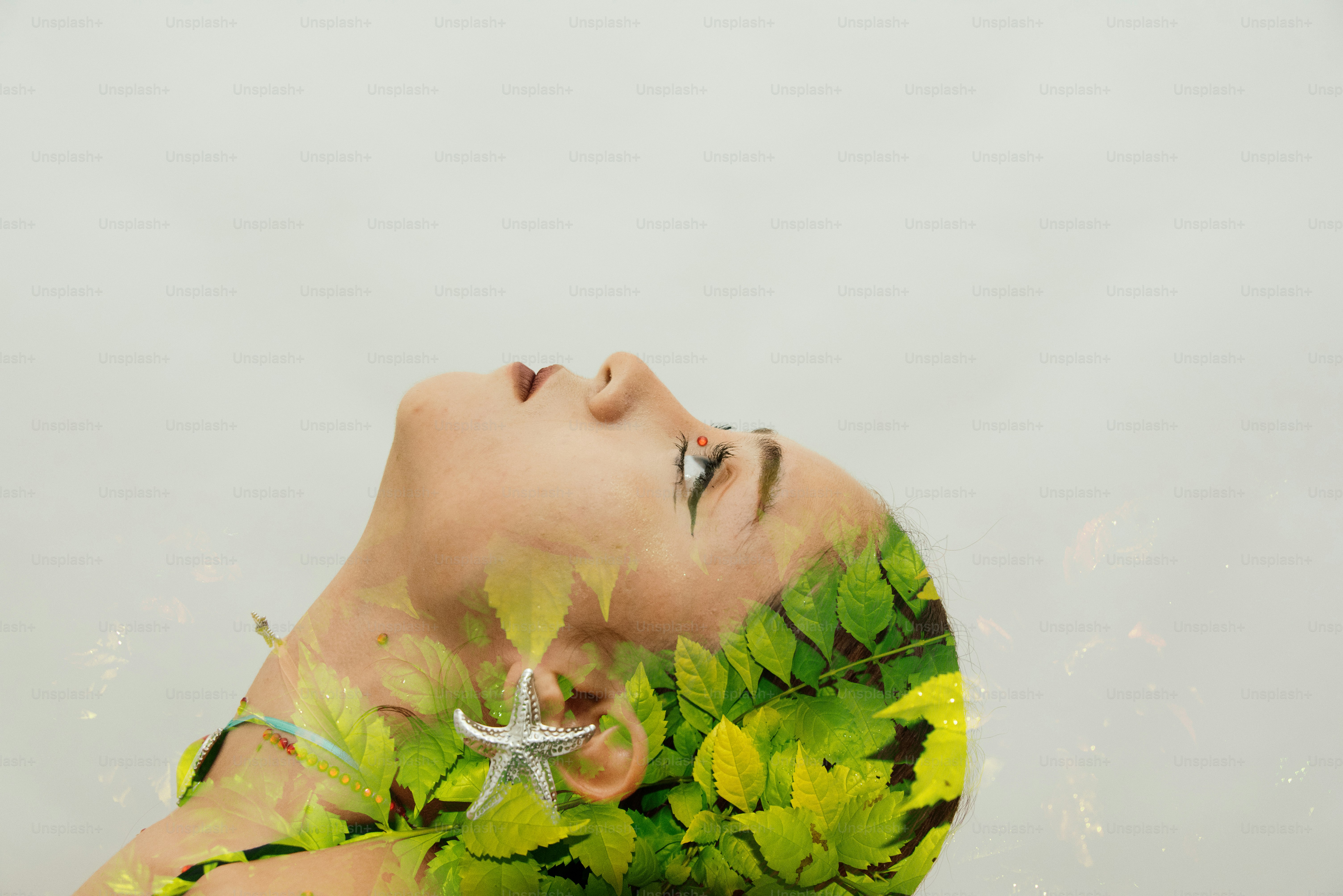 Woman merges with nature in an artistic photo. photo – Girl Image on ...