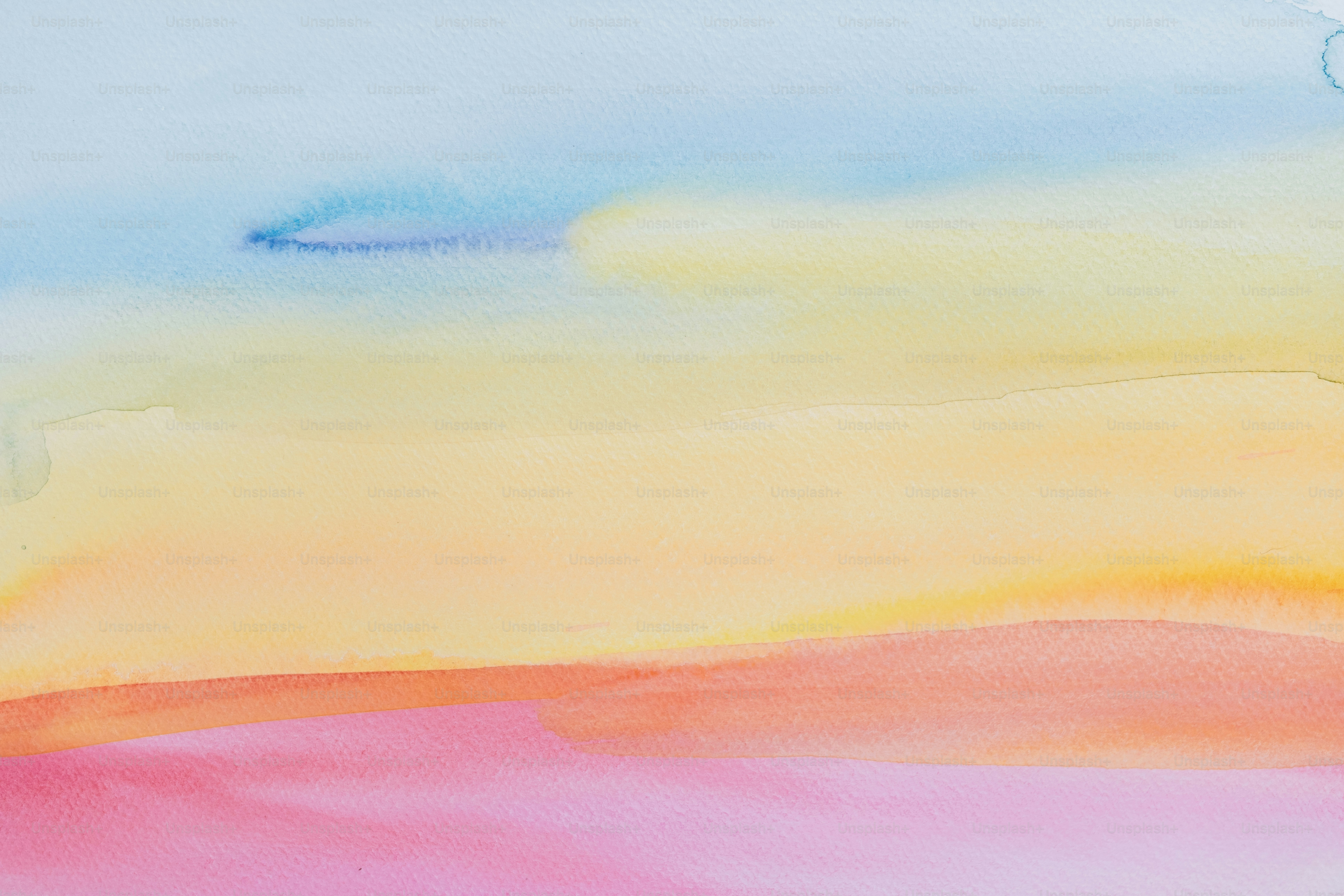 Watercolor washes of sky and sunset colors. photo – Wallpaper Image on ...