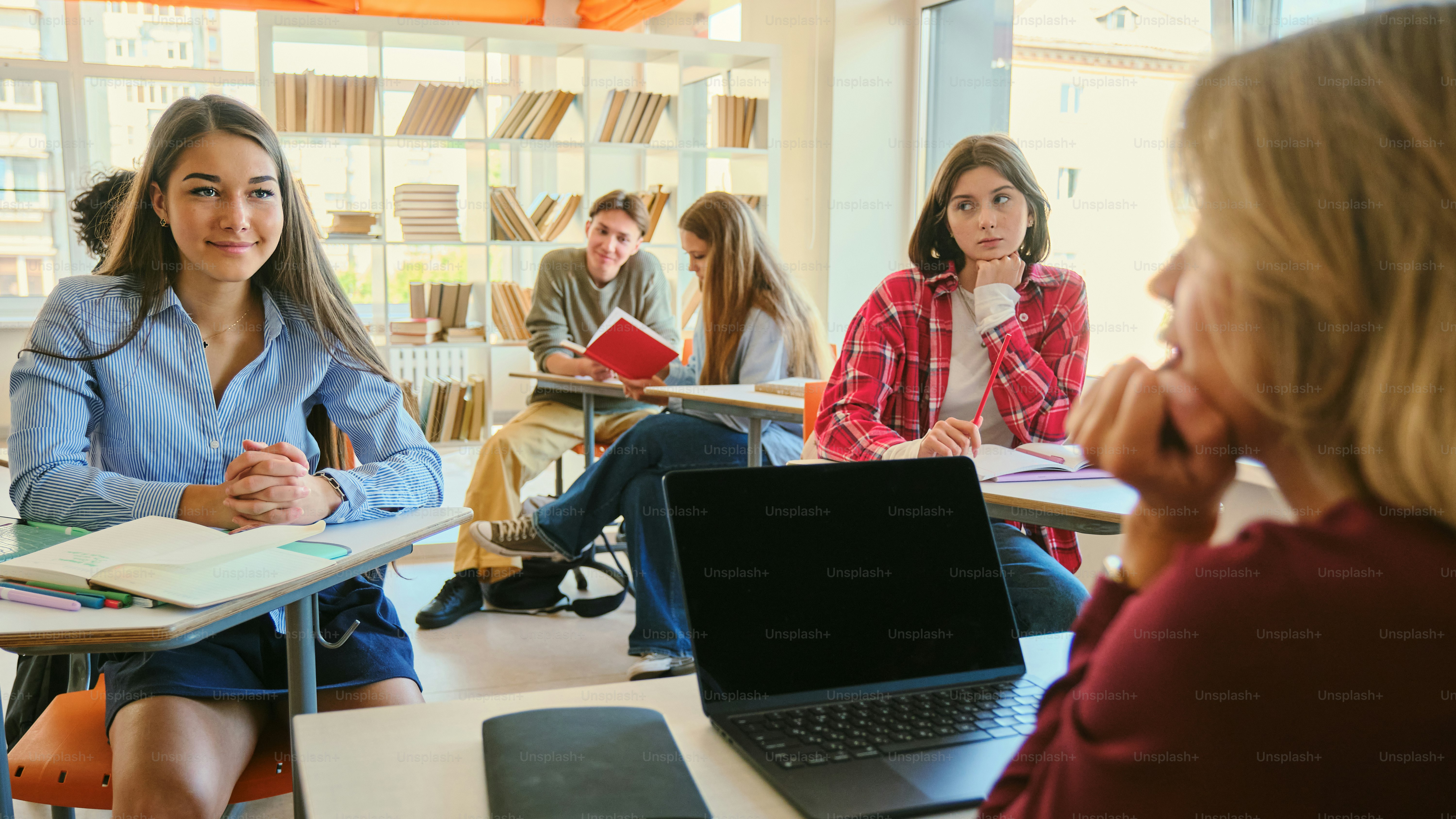 Students attend class while listening to the teacher. photo – Education ...
