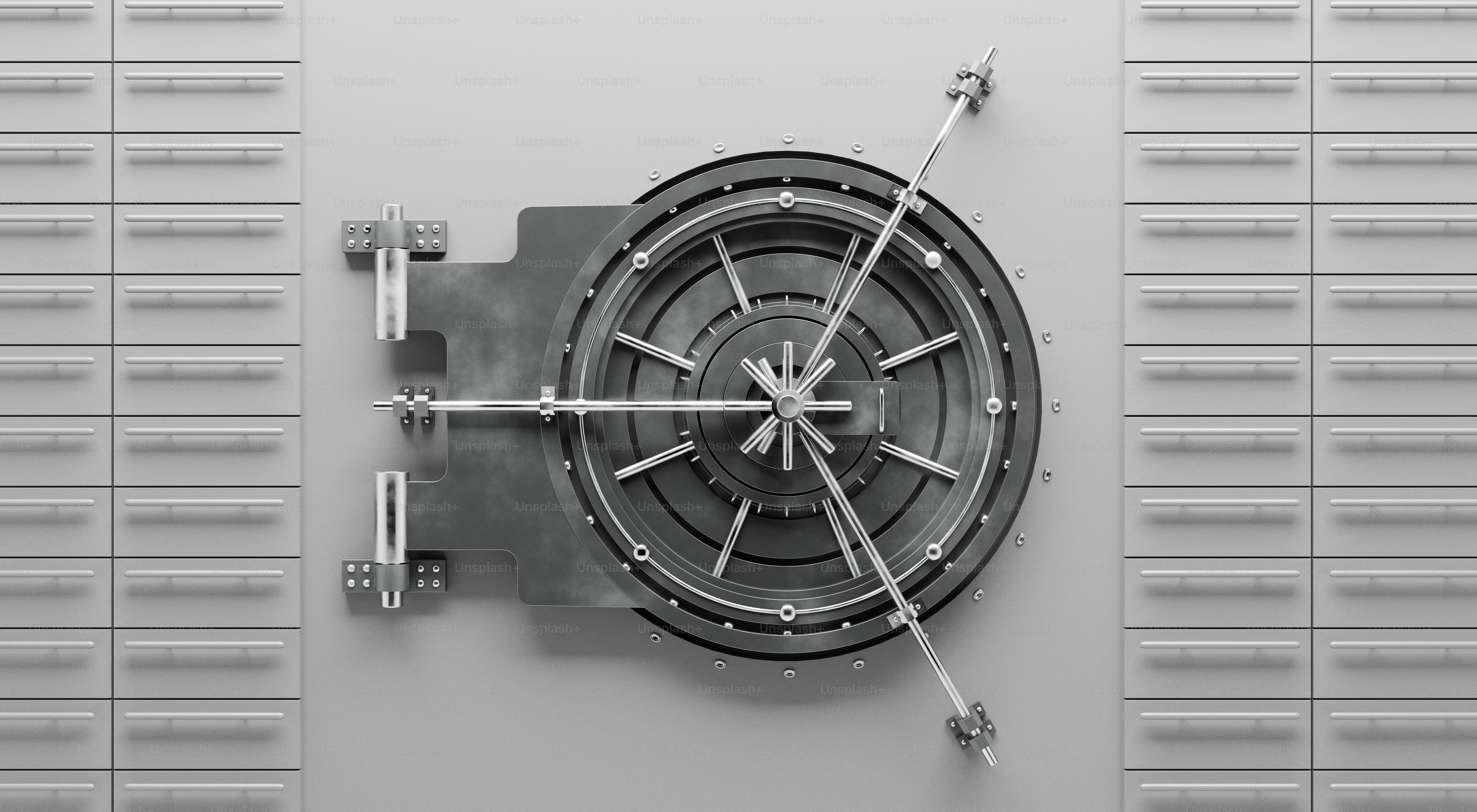 The vault door is shut and secure.