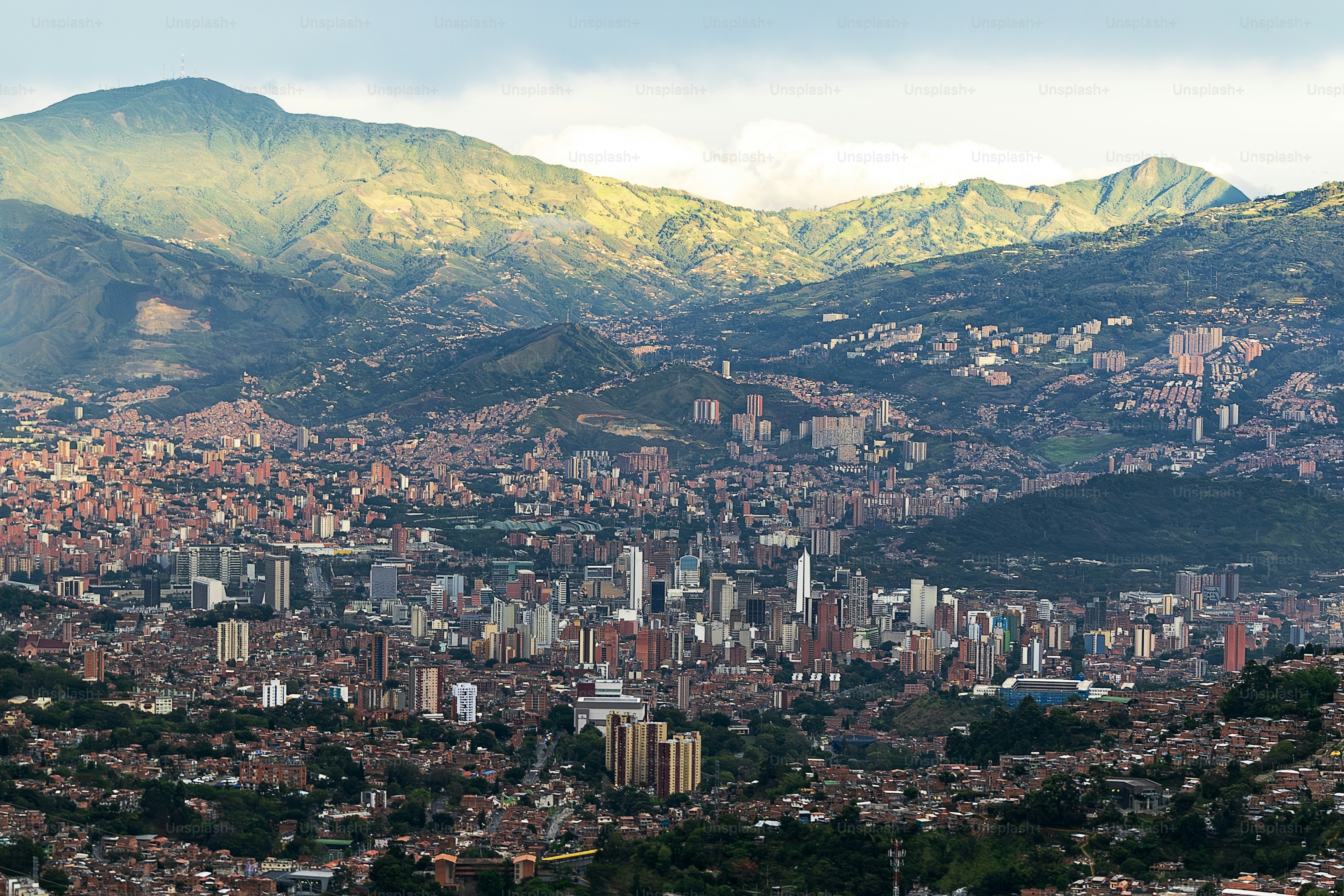 Panoramic View of Medellín City