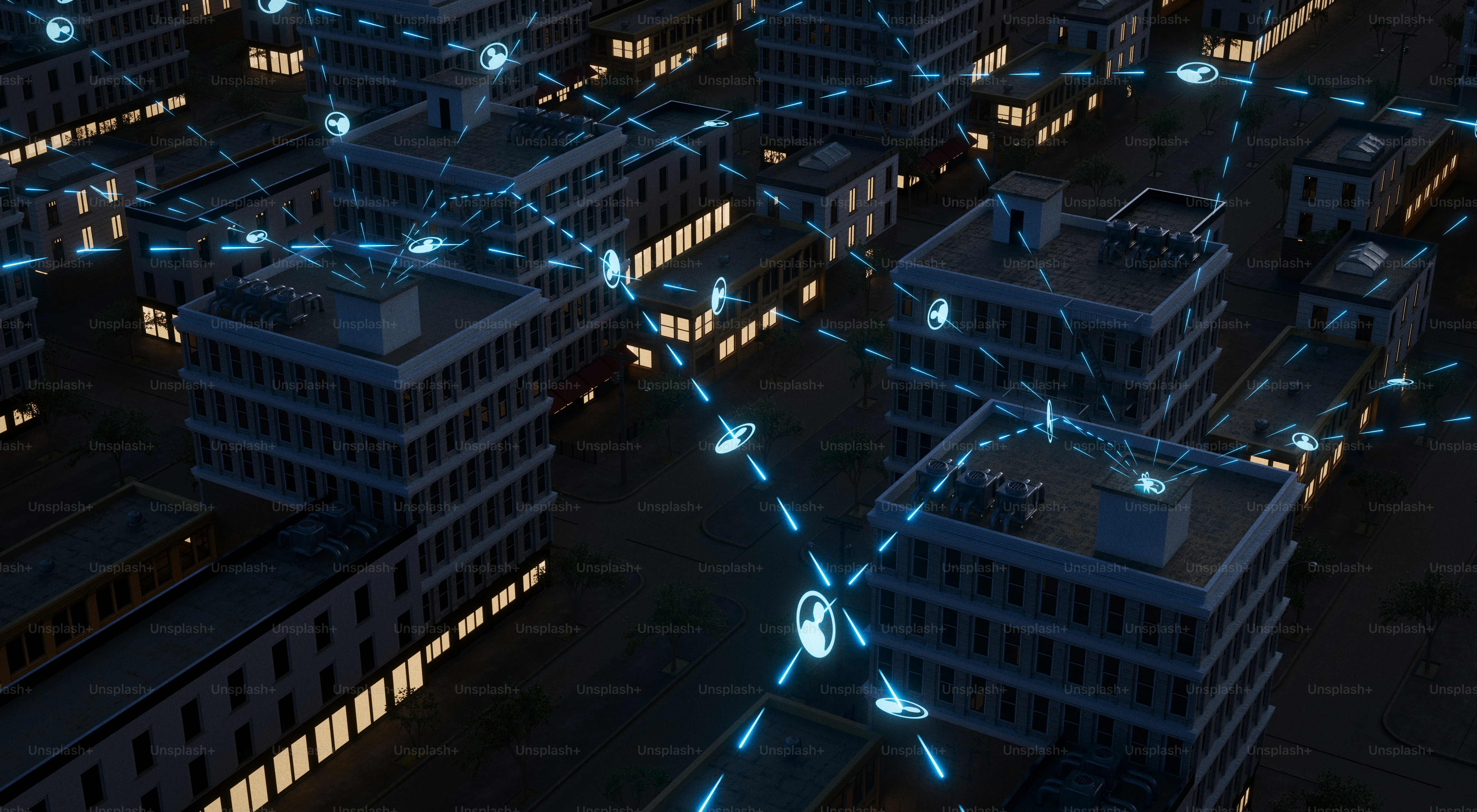 A glowing quantum data network visualized as light particles connecting cities across the globe, symbolizing the future of ultra-secure communication.