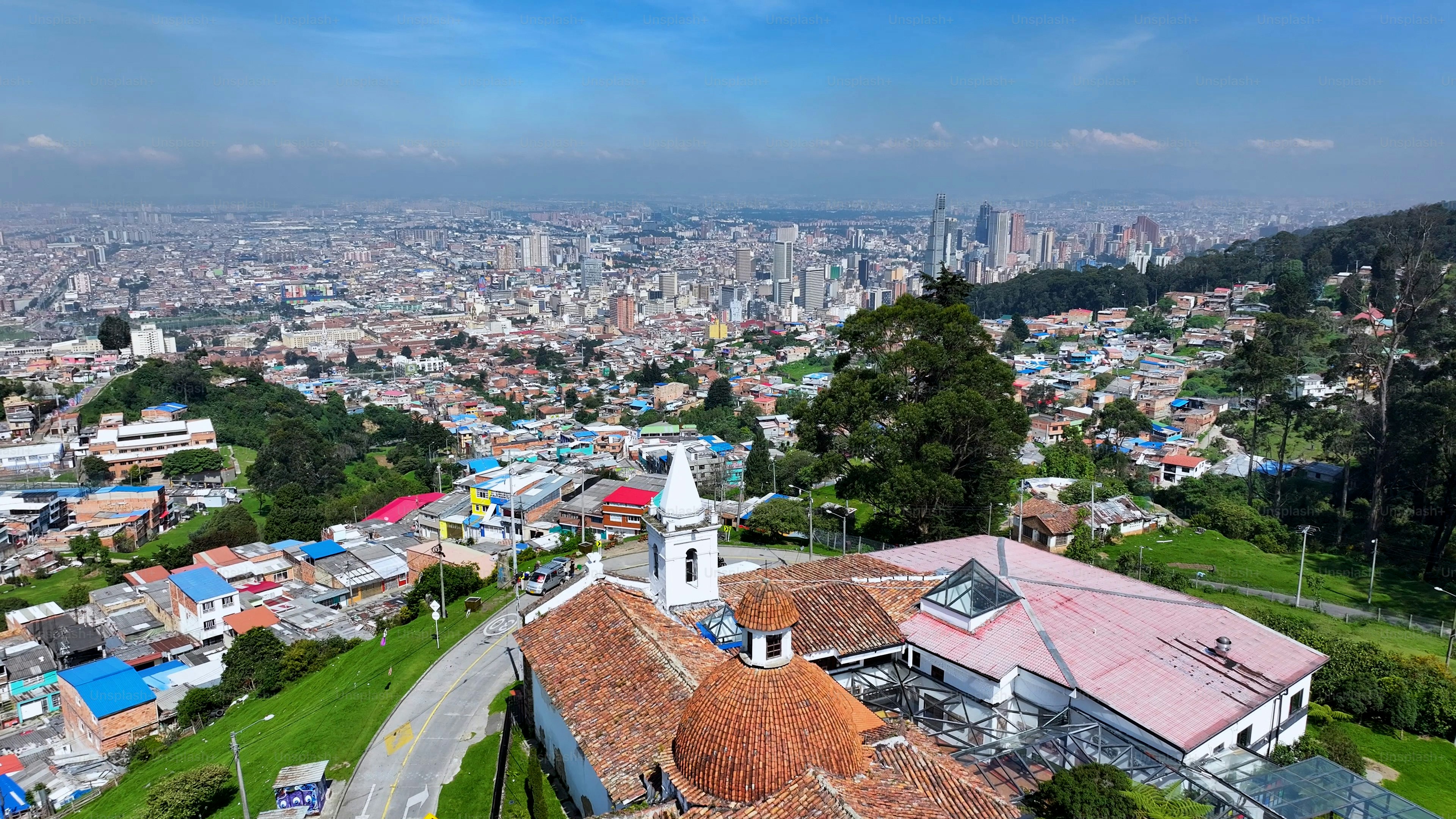 La Pena Church At Bogota In District Capital Colombia. La Pena Sanctuary Building. Religious Tourism. Bogota At District Capital Colombia. Medieval Church. Pilgrimage Scenery.