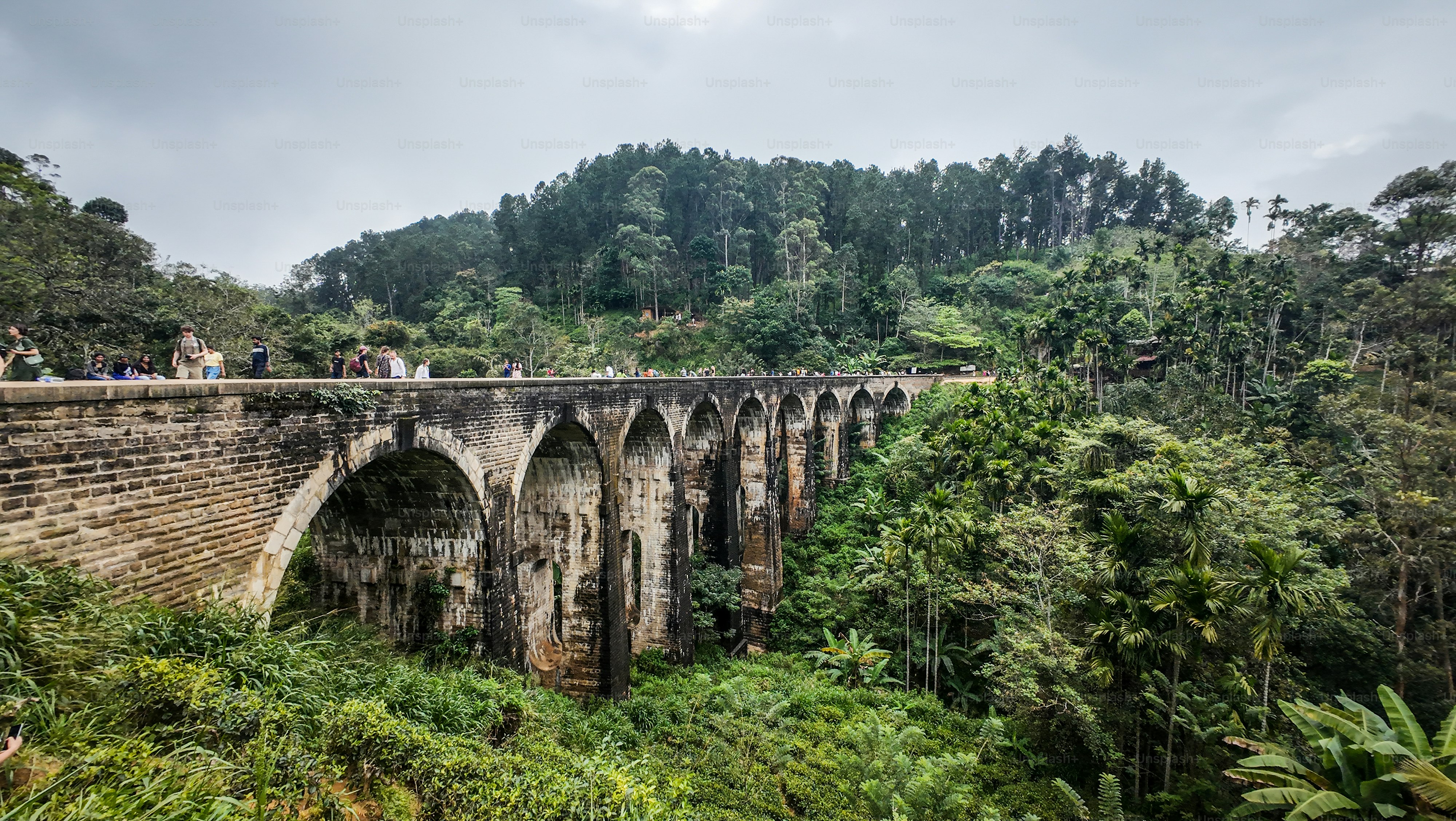 The Nine Arch Bridge also called the Bridge in the Sky, is a viaduct bridge in Sri Lanka and one of the best examples of colonial-era railway construction in the country.