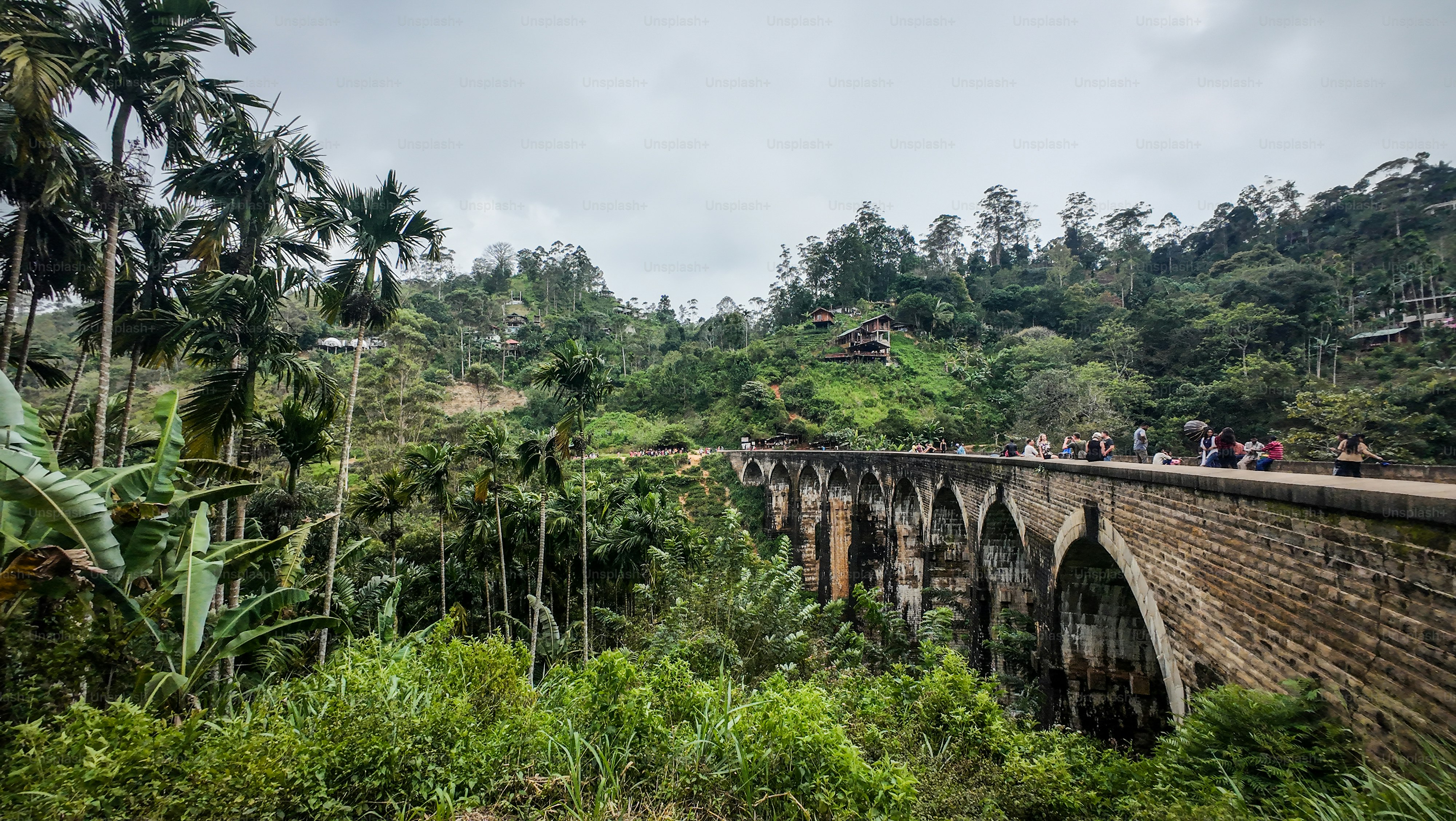 The Nine Arch Bridge also called the Bridge in the Sky, is a viaduct bridge in Sri Lanka and one of the best examples of colonial-era railway construction in the country.
