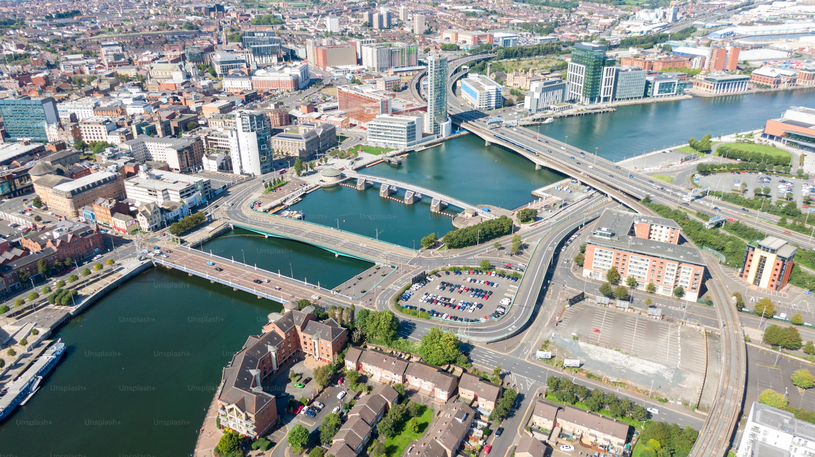 Belfast şehri manzarası