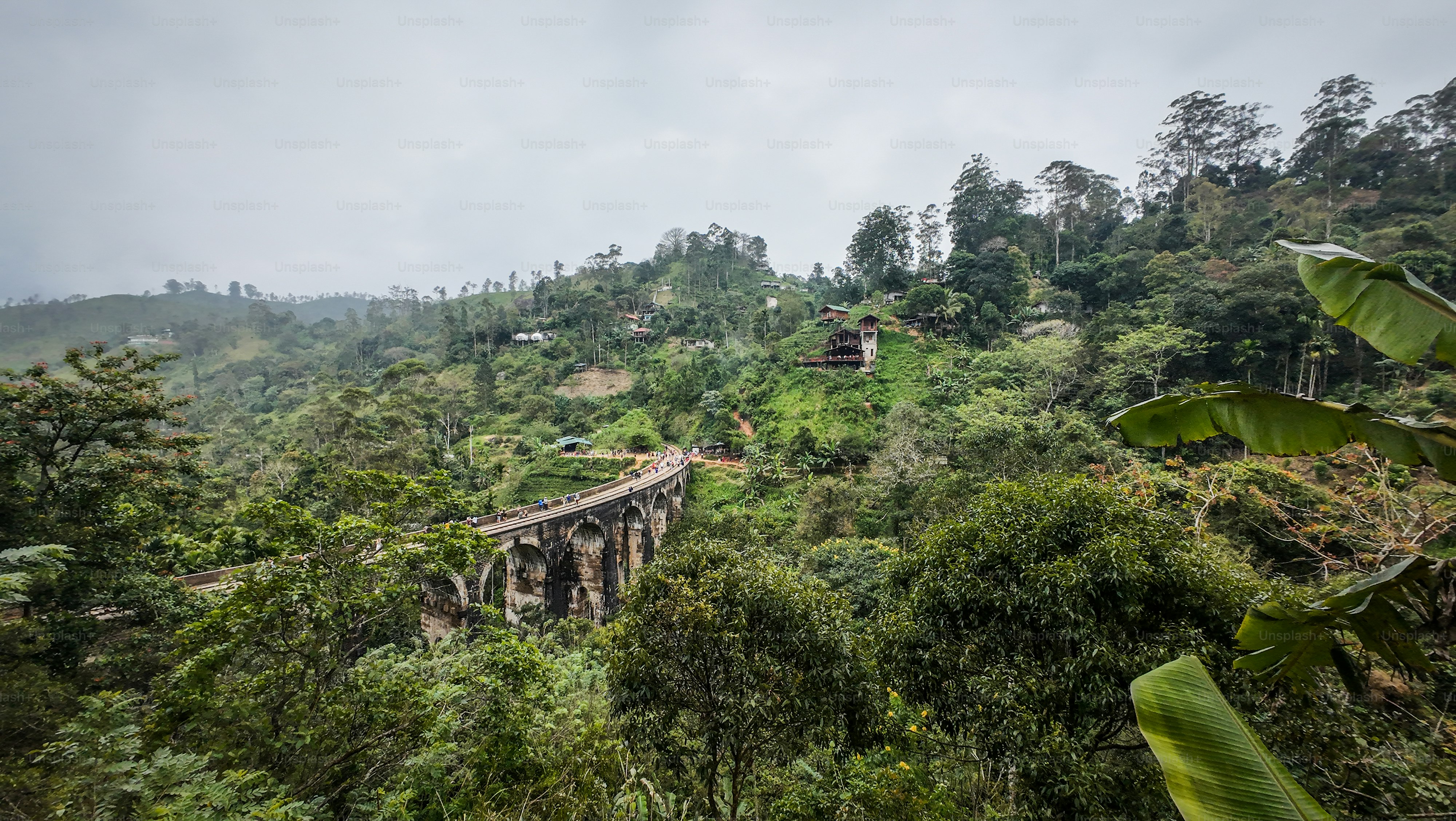 The Nine Arch Bridge also called the Bridge in the Sky, is a viaduct bridge in Sri Lanka and one of the best examples of colonial-era railway construction in the country.