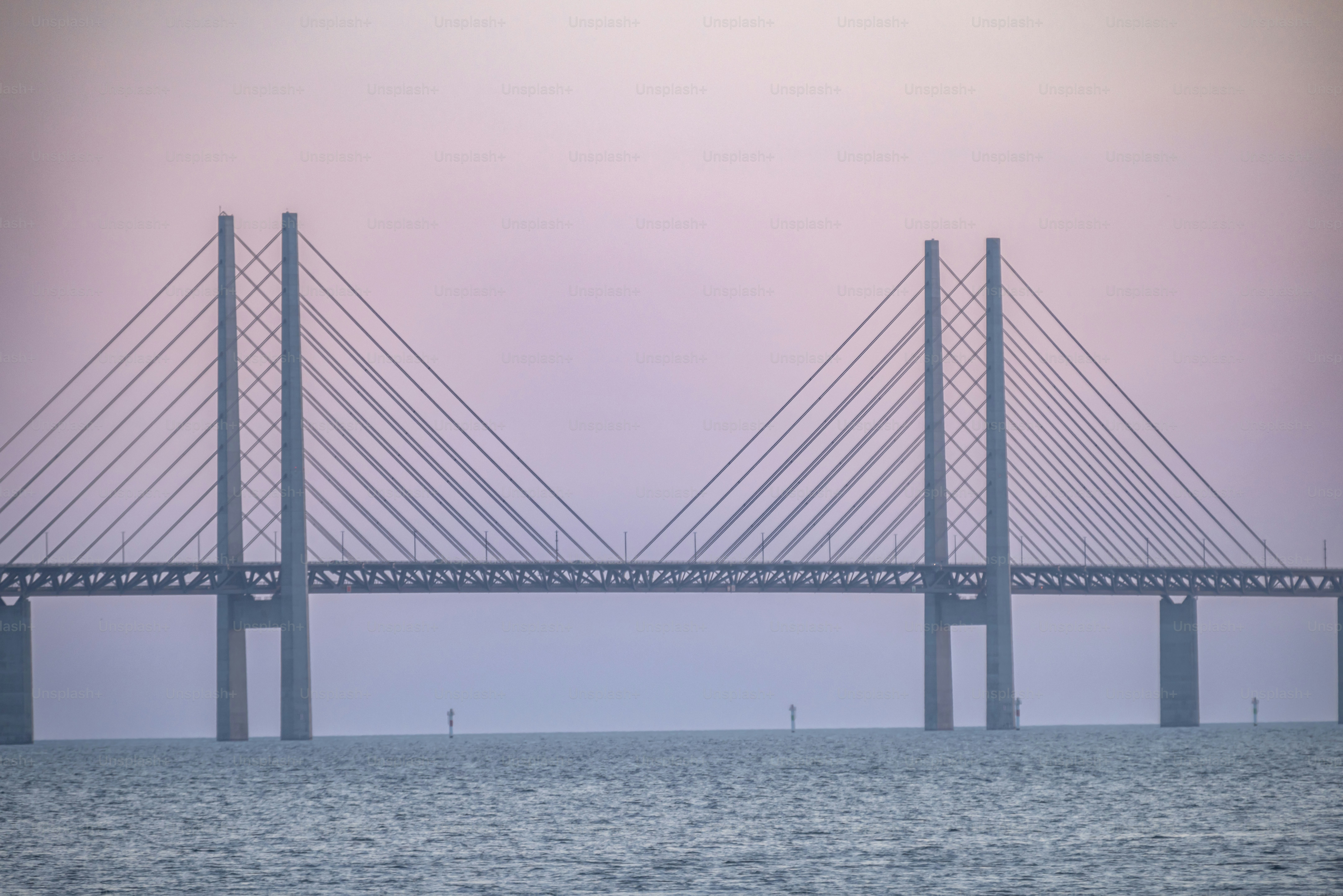 The Oresund Bridge is a combined railway and motorway cable-stayed bridge across the Oresund strait between Denmark and Sweden.