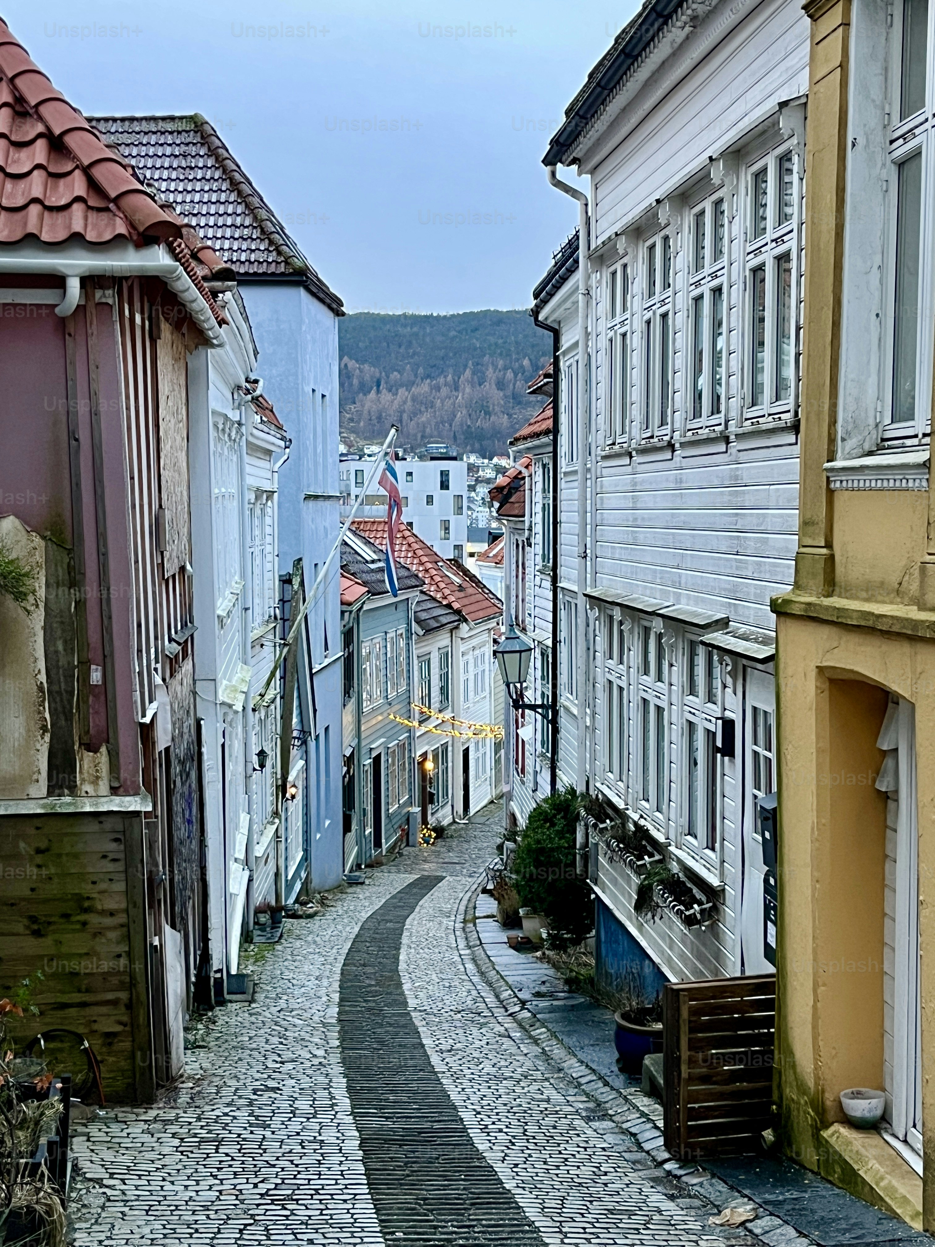 Cobbled streets of Bergen
