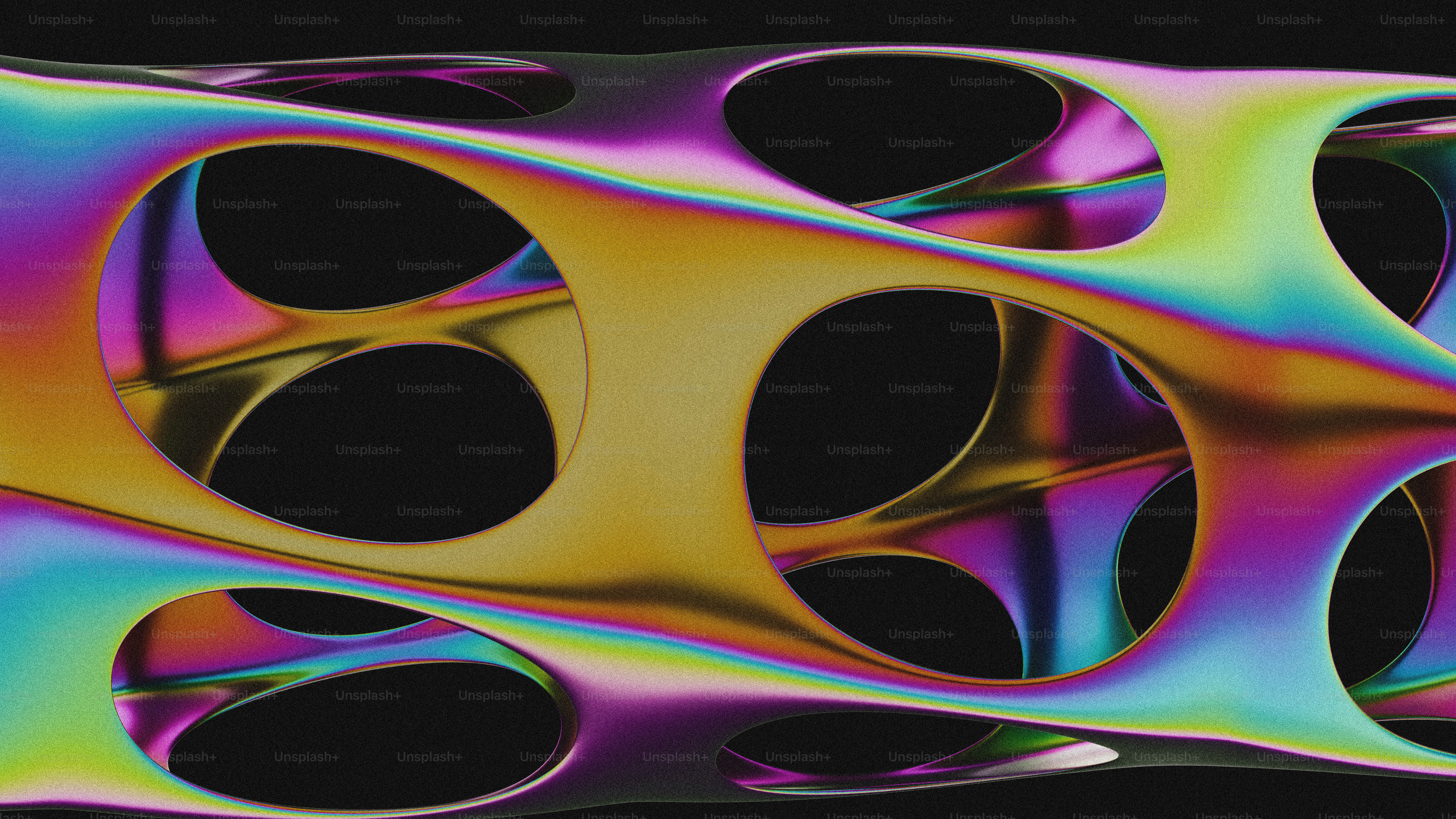 Una escultura brillante e iridiscente con muchos agujeros. foto – Imagen de  Abstracto en Unsplash, image size:3000x1688