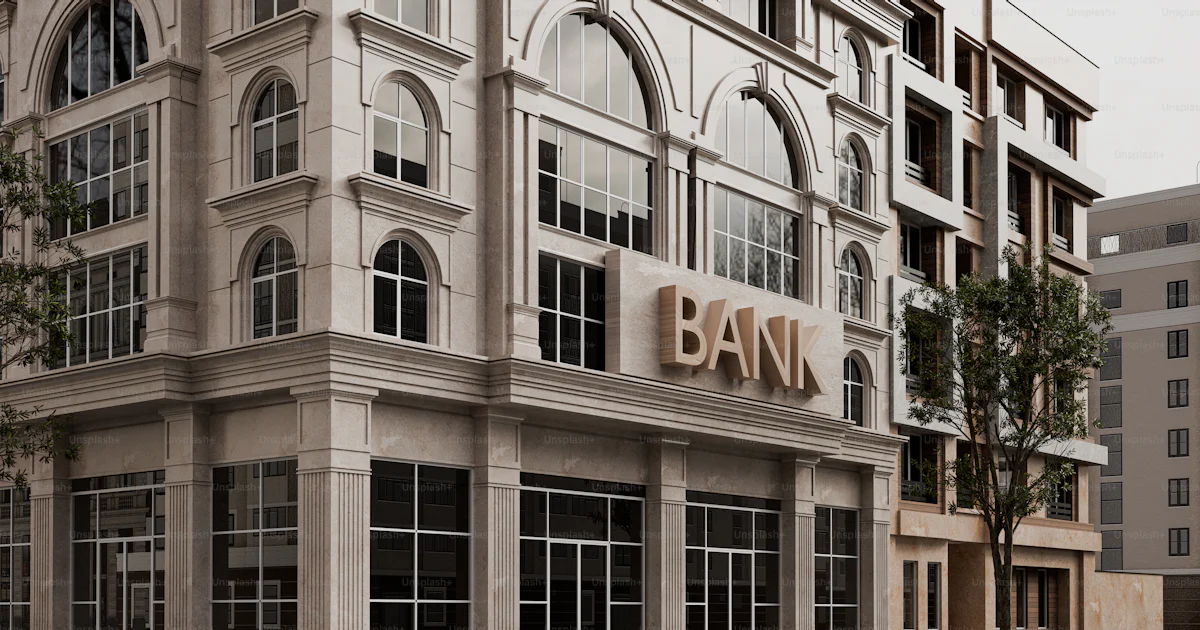 Point Bank Building Here is a bank building with an architectural design. photo – Building ...