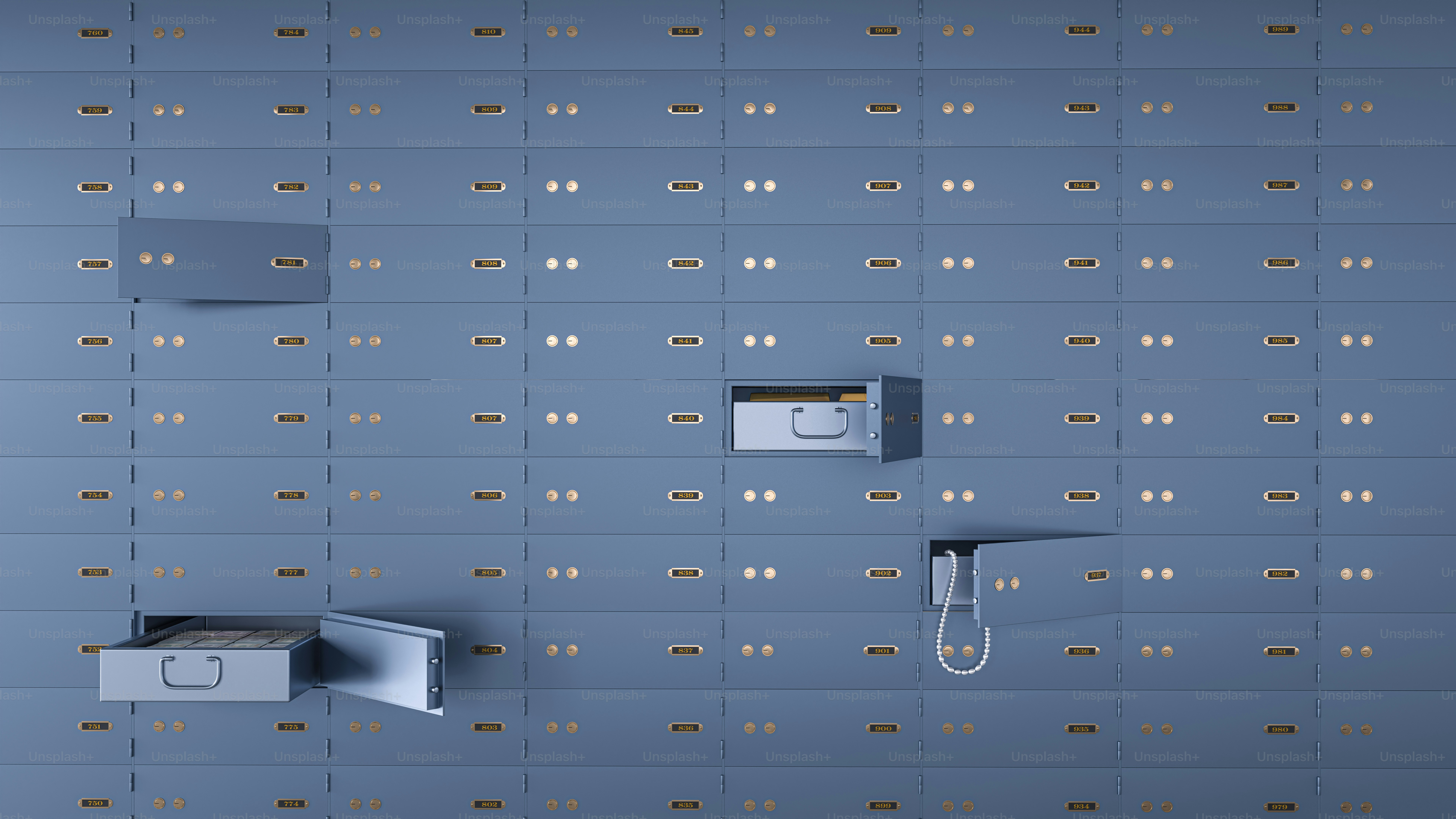 A bank vault drawer with money and gold. photo – Money Image on Unsplash