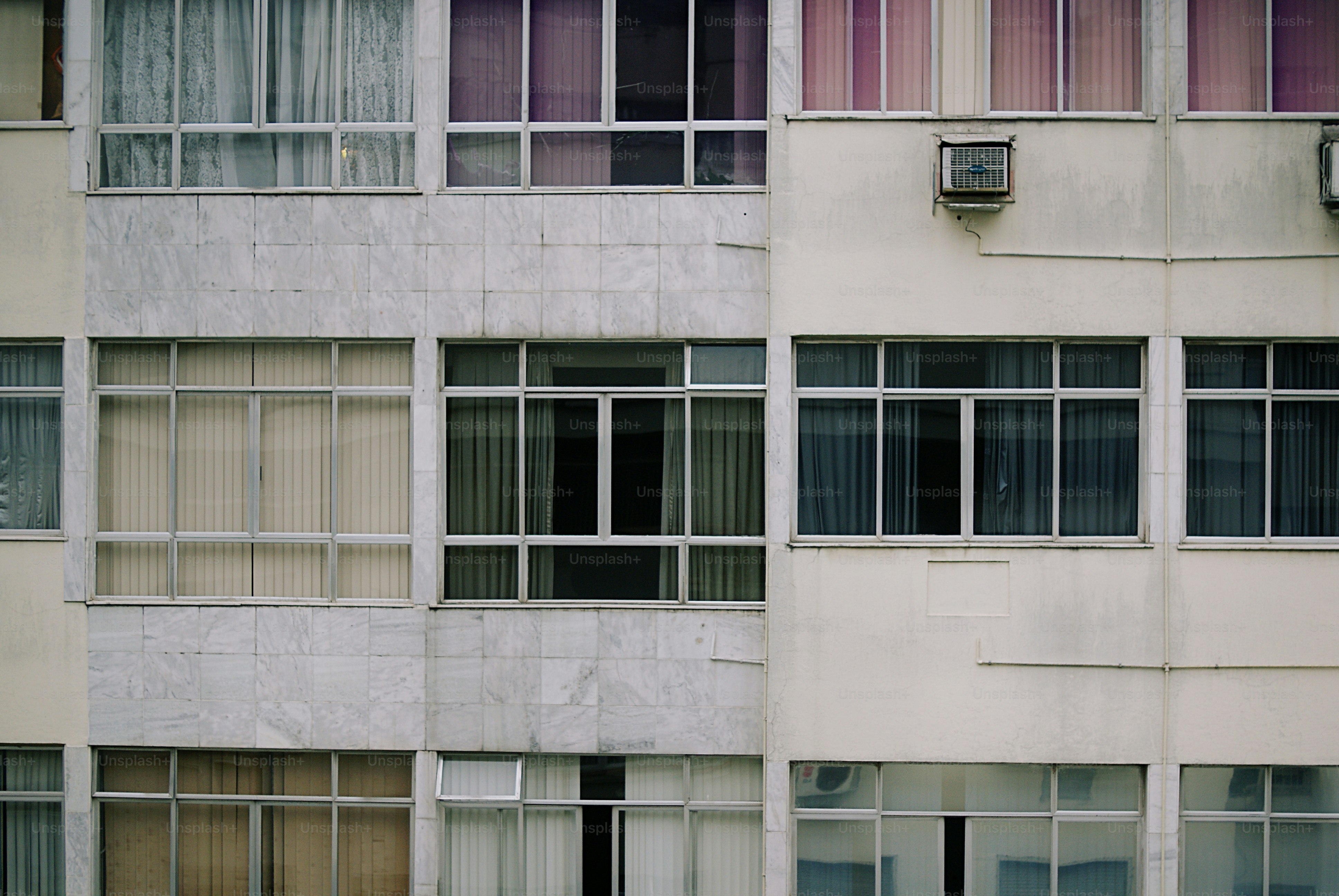 Modern building facade with many windows
