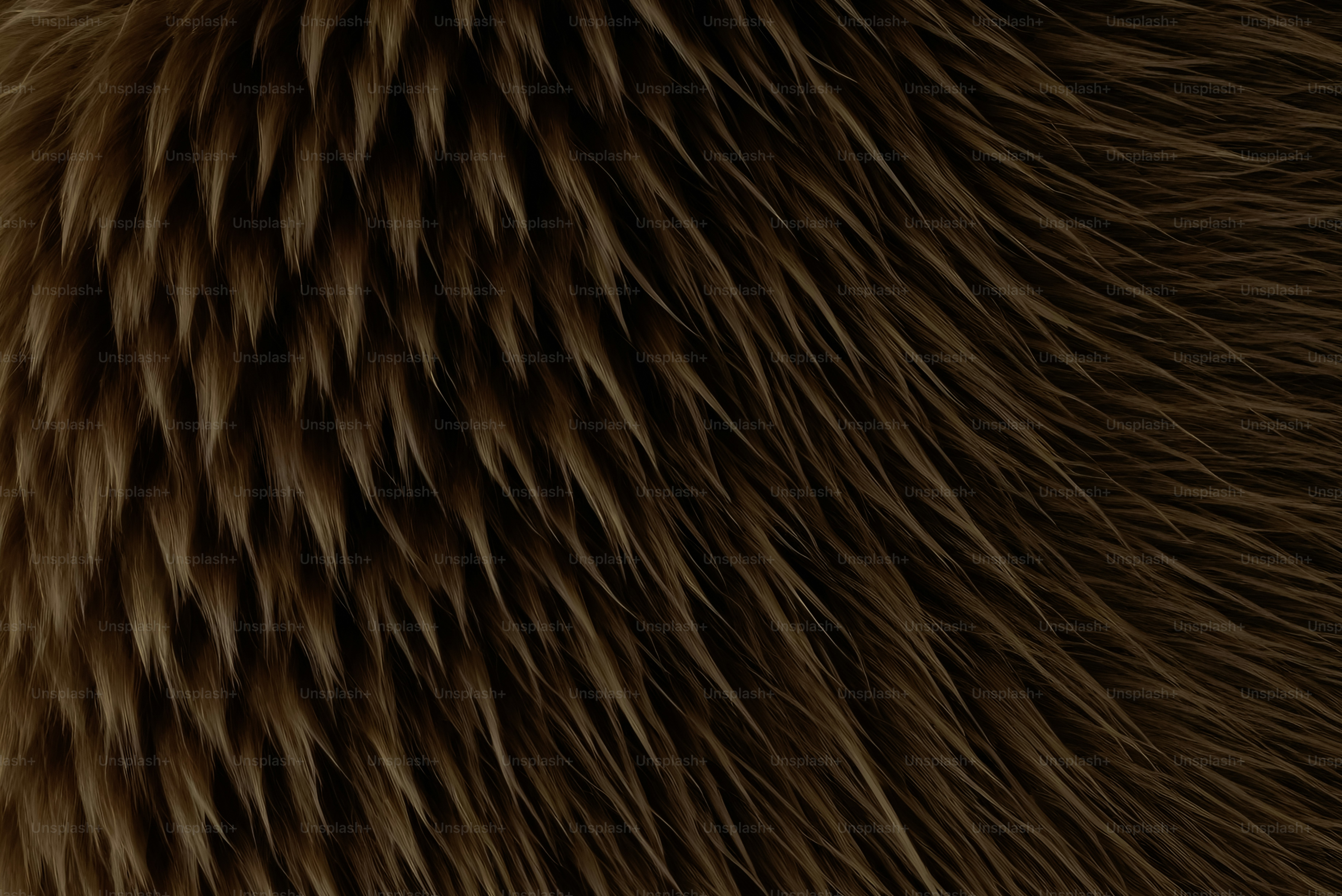 Close-up of brown animal fur texture