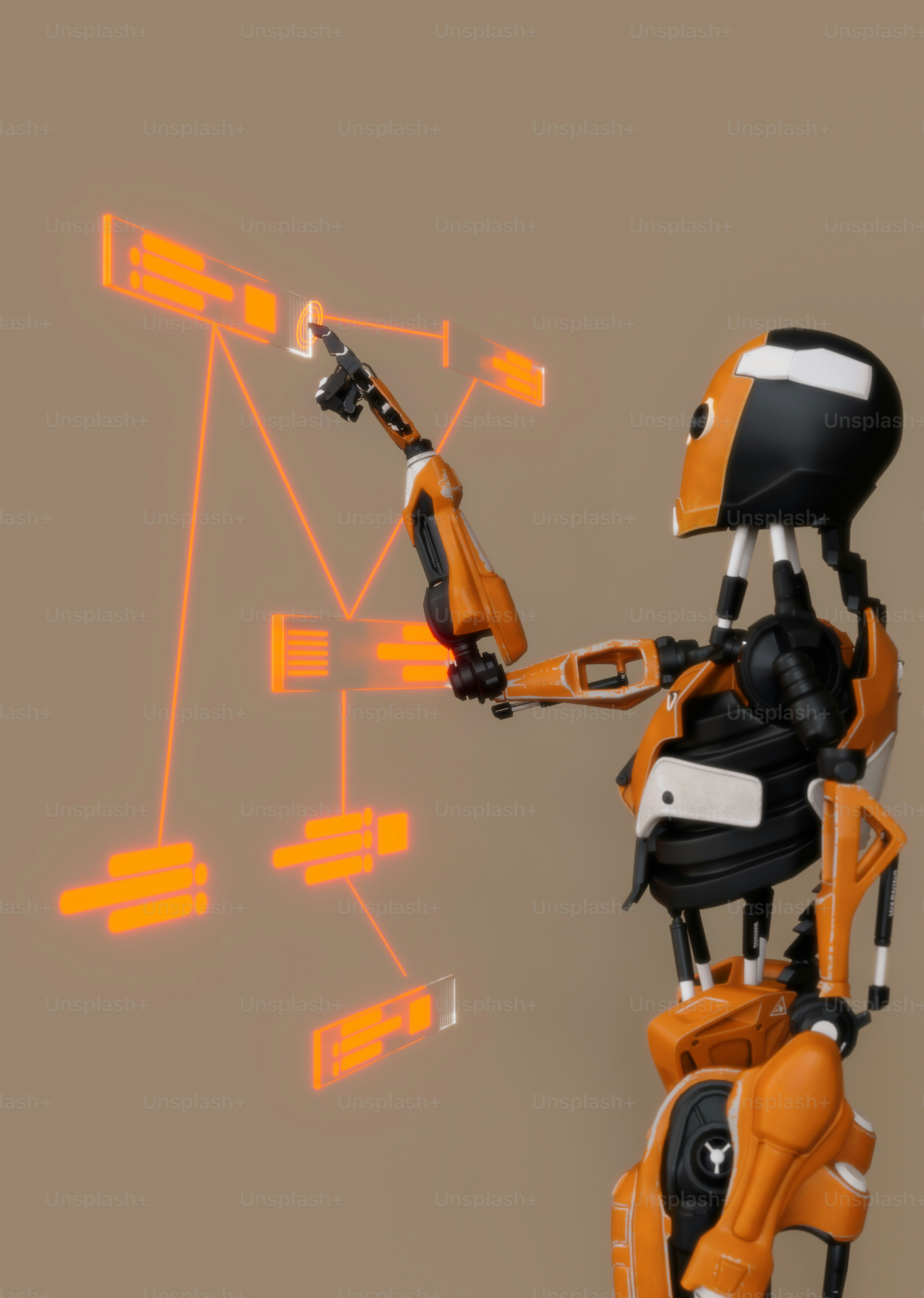 A robot arm playing a game, representing reinforcement learning.