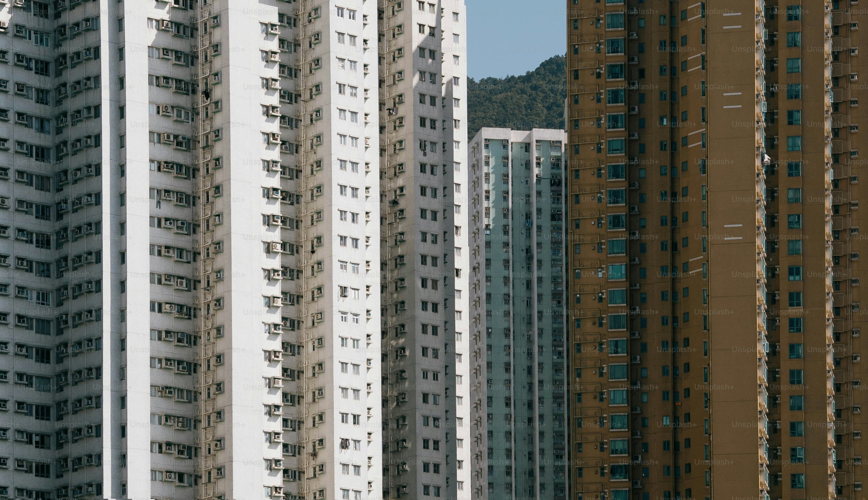 Immeubles d’appartements de grande hauteur dans une ville