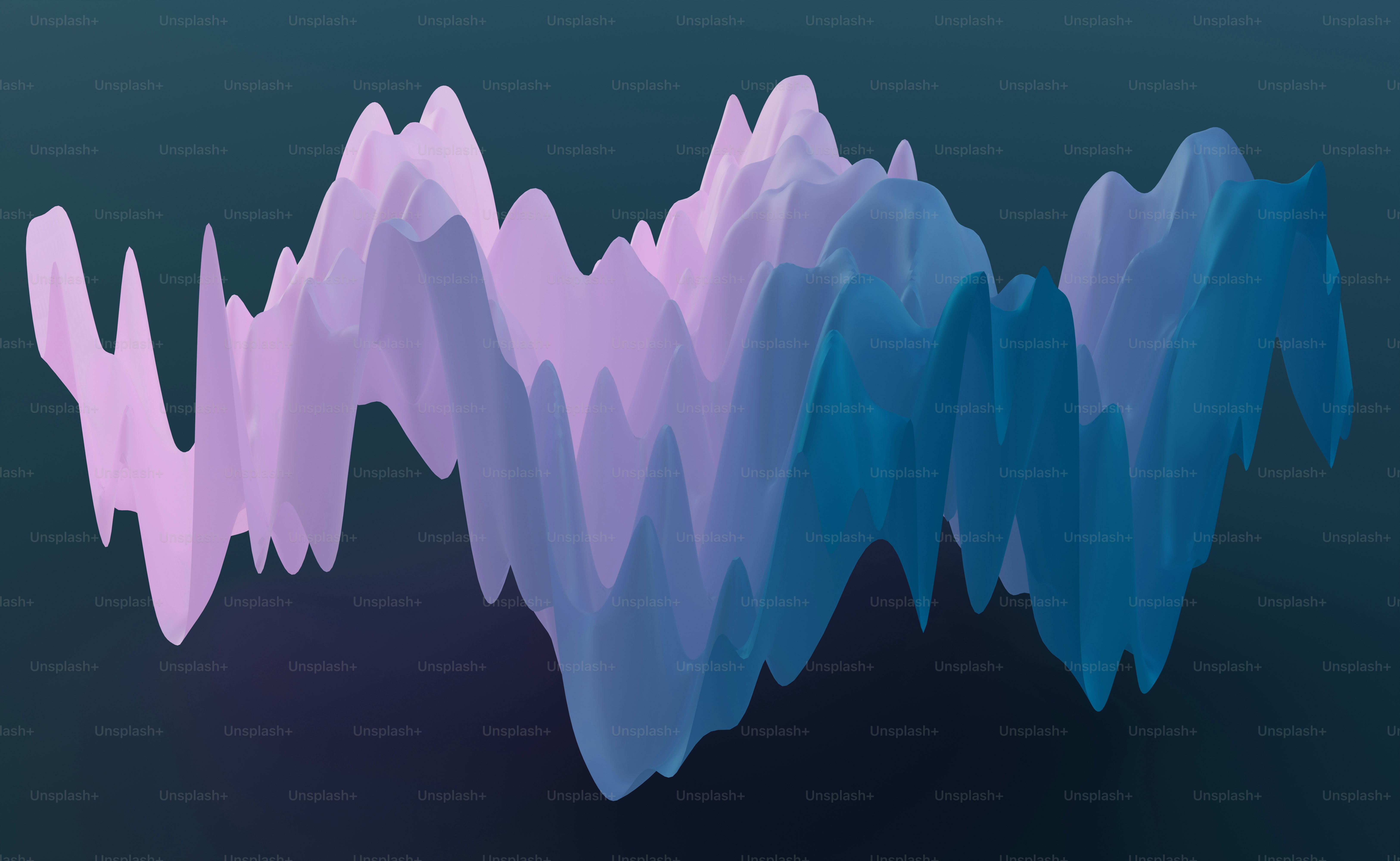 Abstract wave form with pink and blue gradient photo – Background Image ...