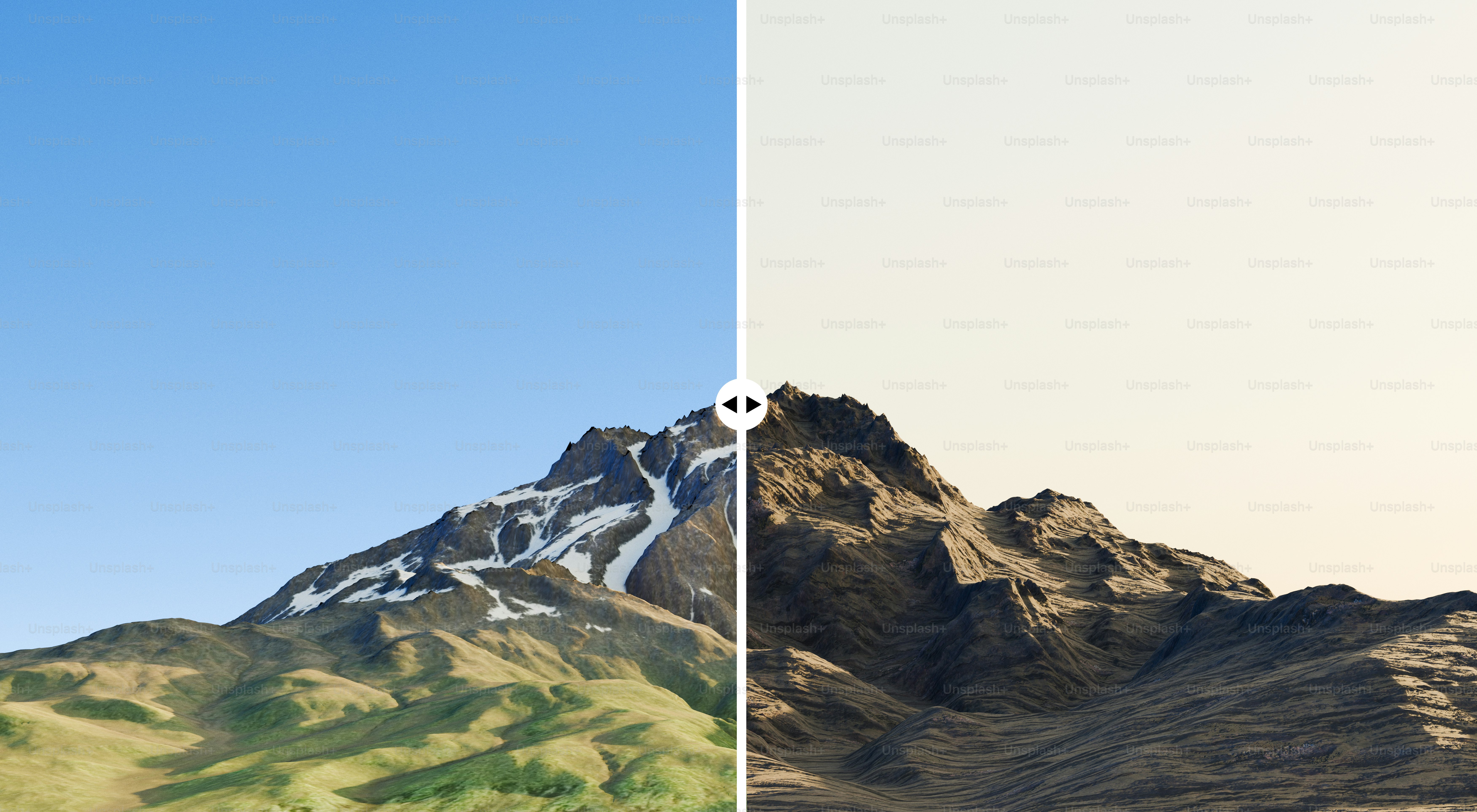 雪をかぶった山々が広がる霧のかかった緑の風景の写真 – Unsplashの川