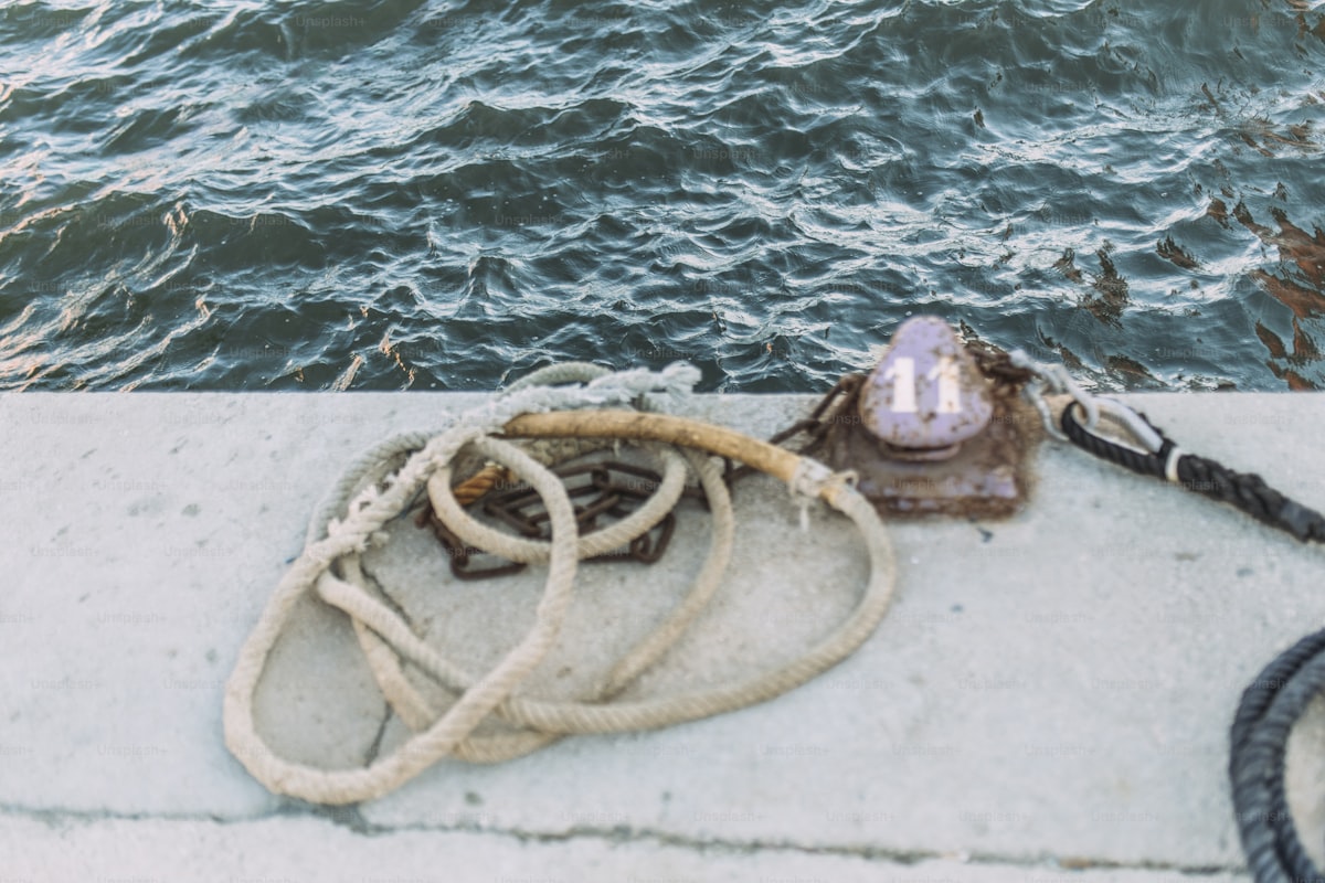 Marine chartplotter showing navigation route across the Atlantic