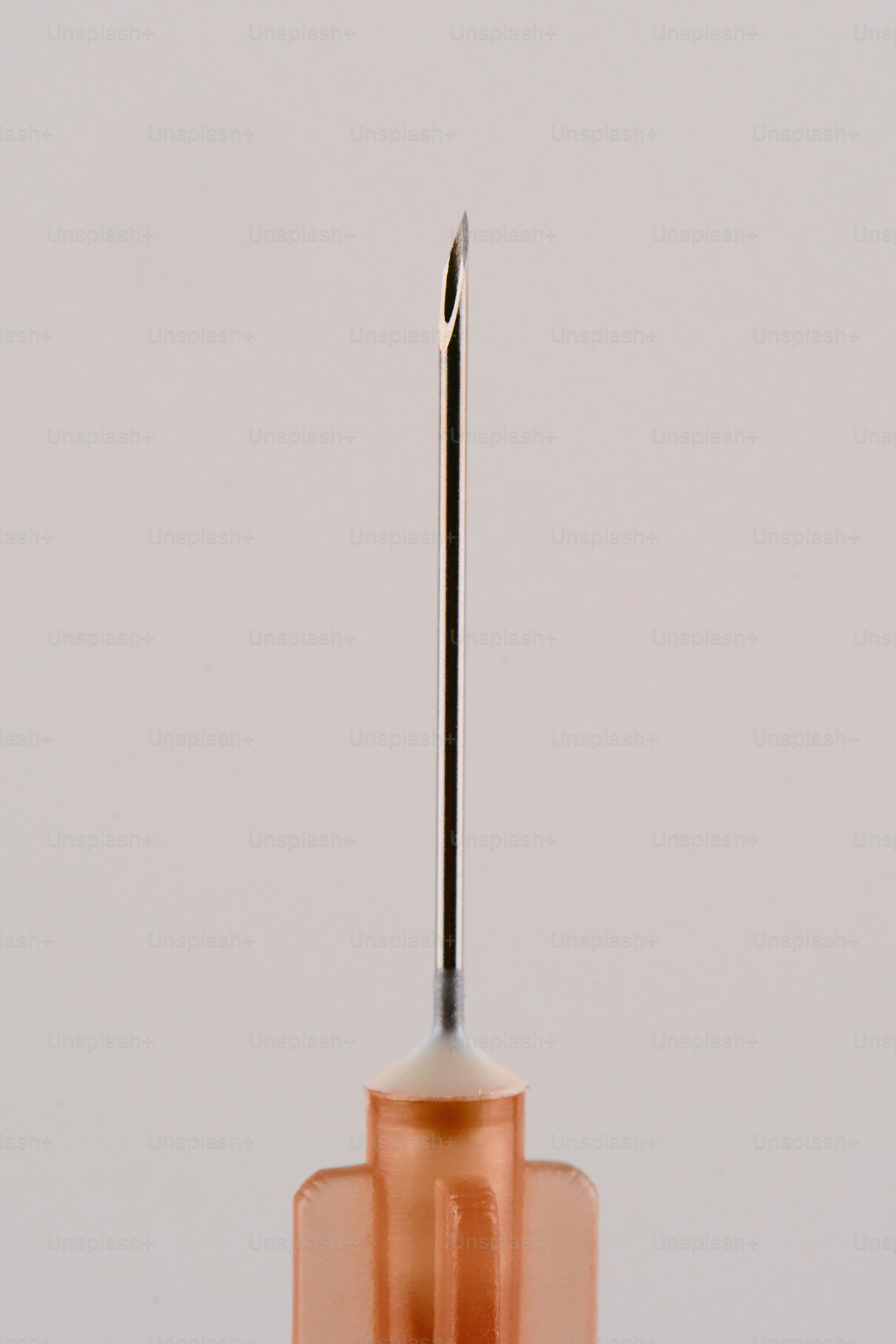 Close-up of a medical needle tip