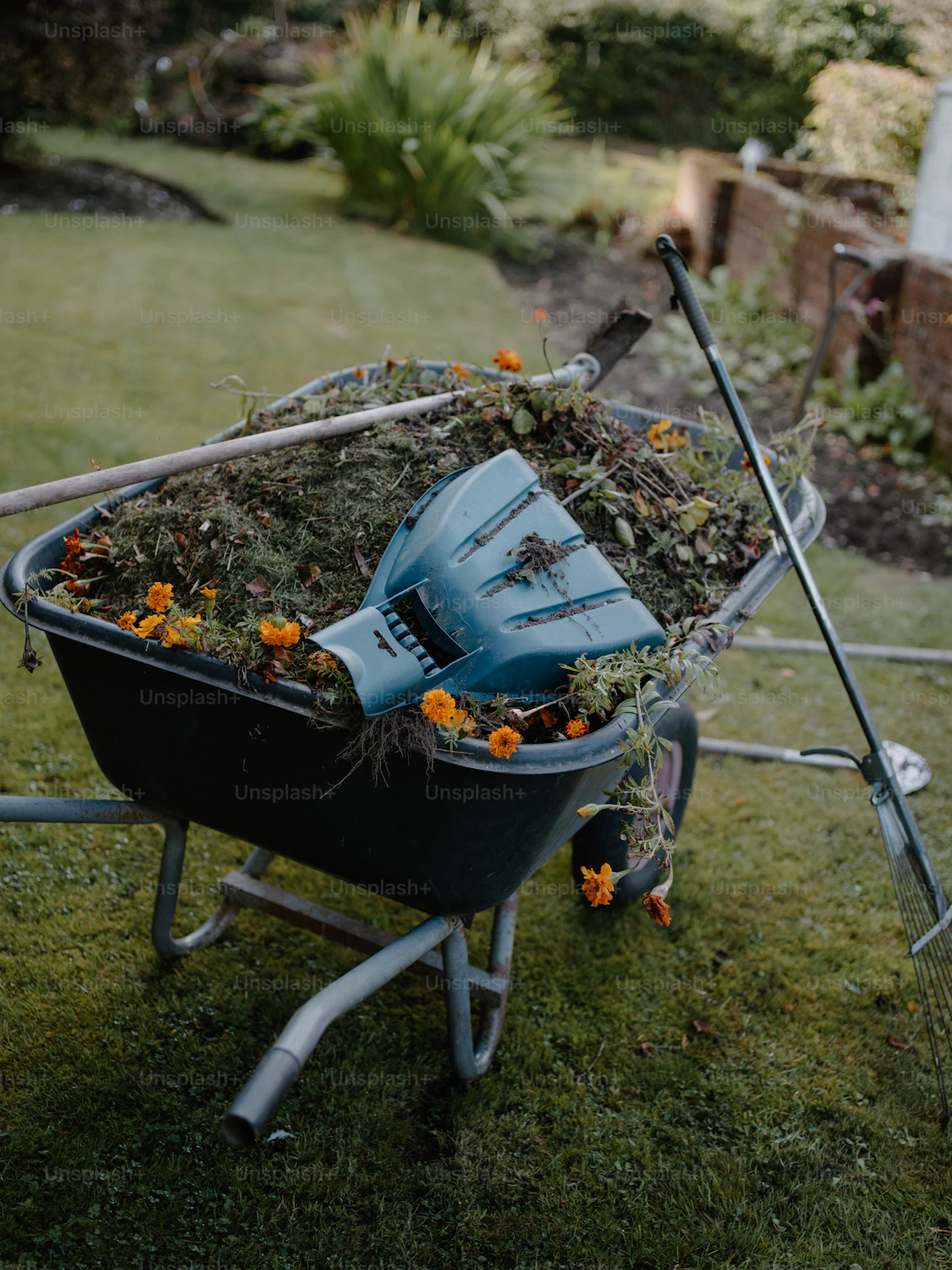 tuin leeghalen