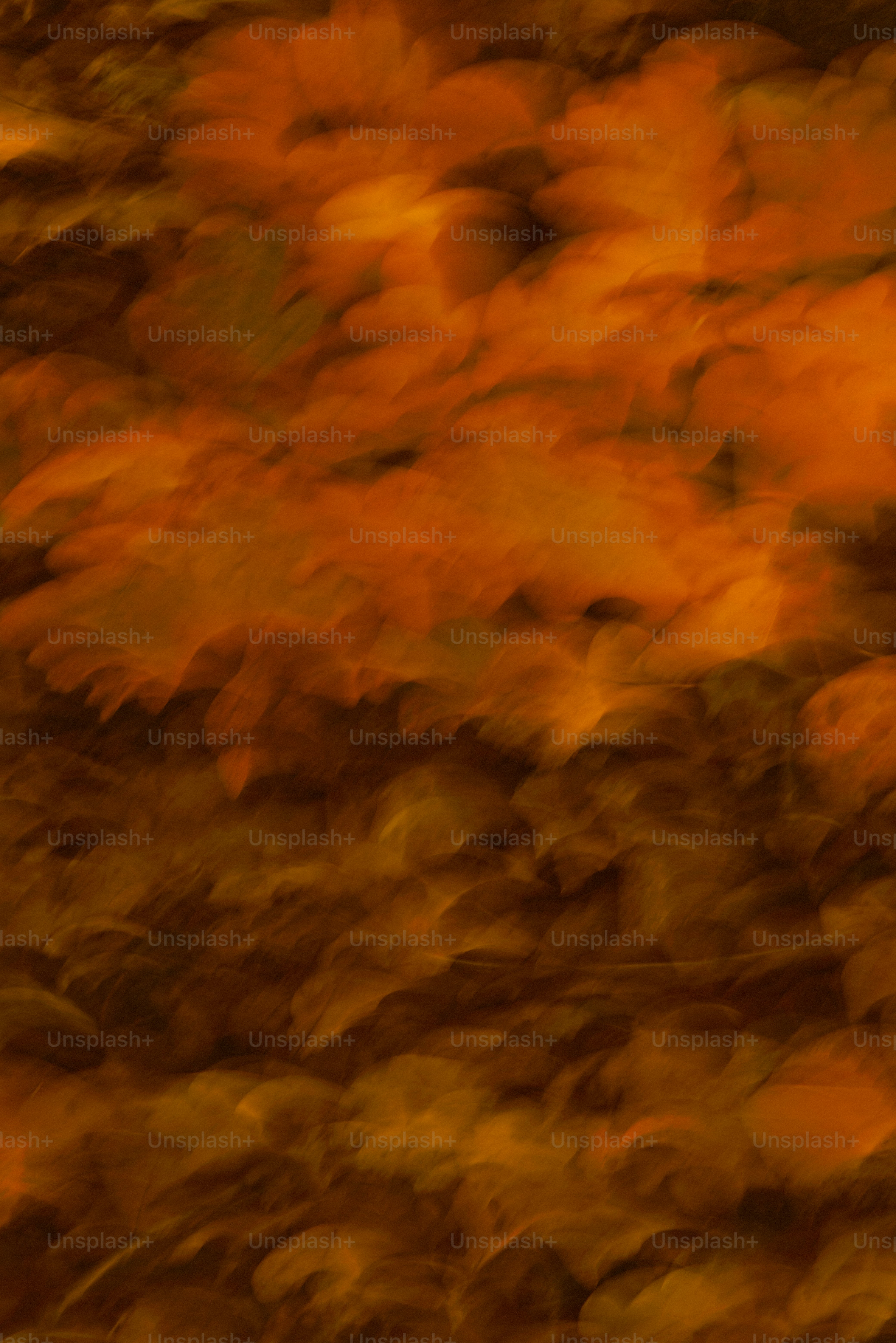 Abstract autumn leaves in warm orange and brown tones