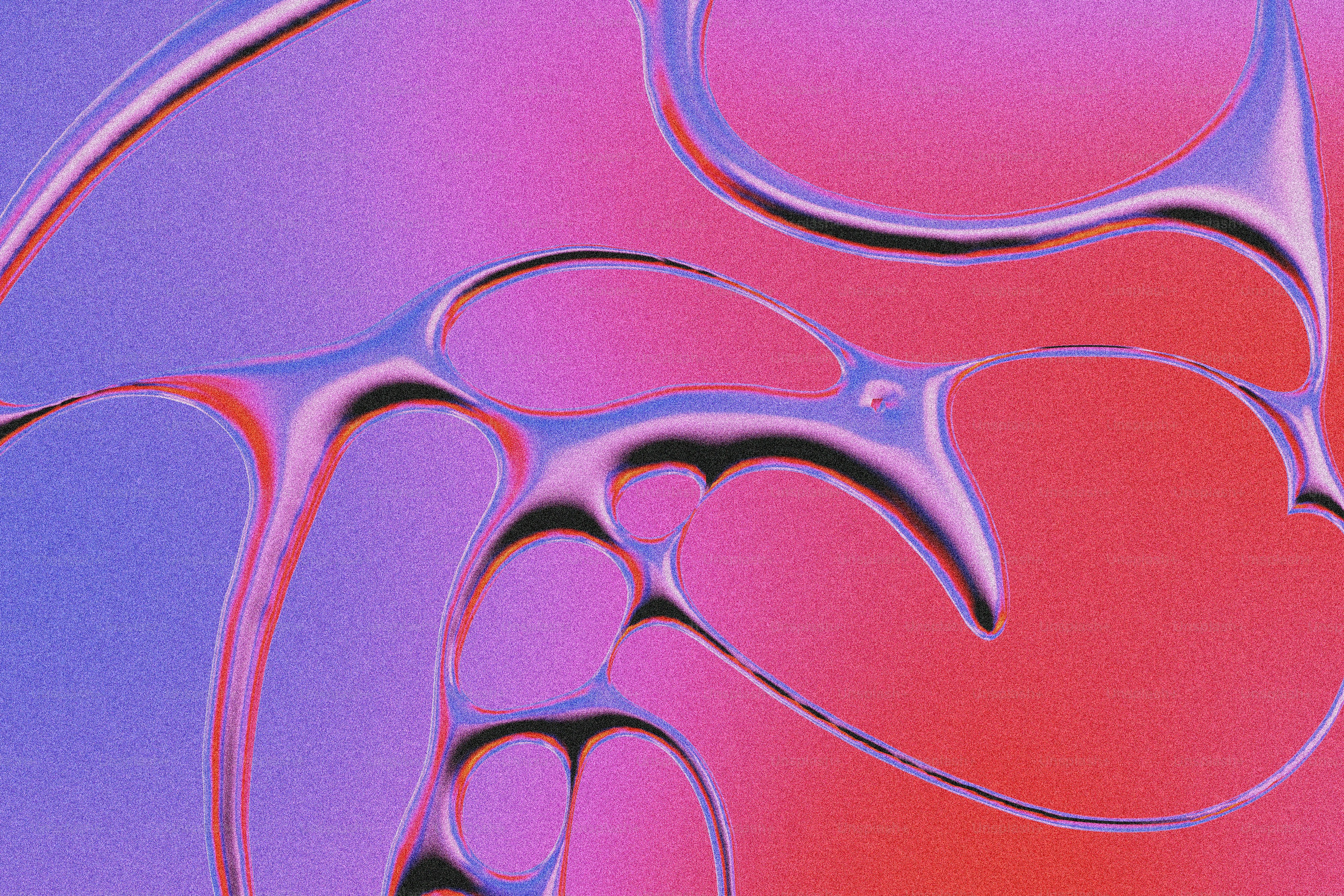 Abstract fluid shapes with pink and purple gradient photo – Wallpaper ...