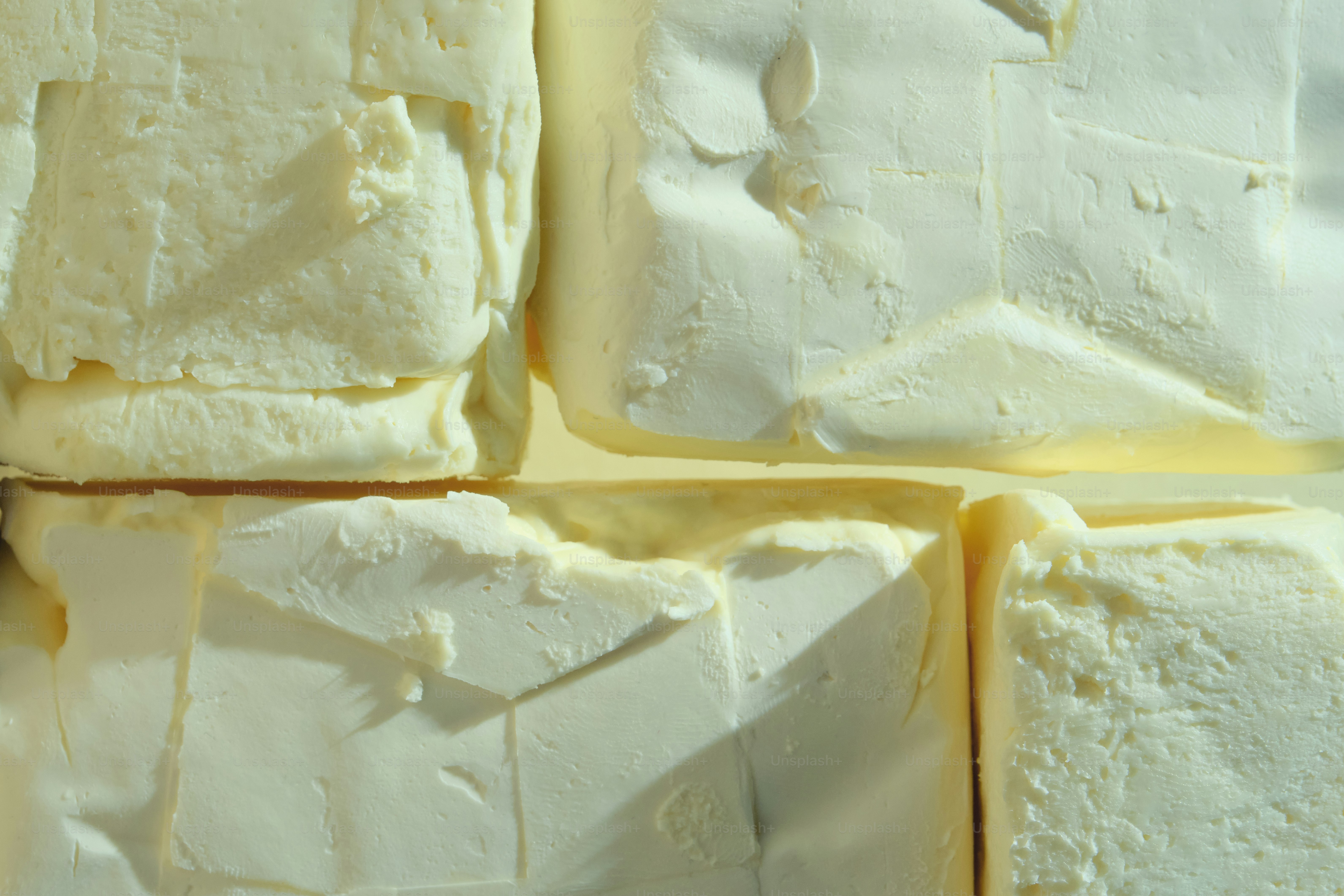 Close-up of textured white foam blocks