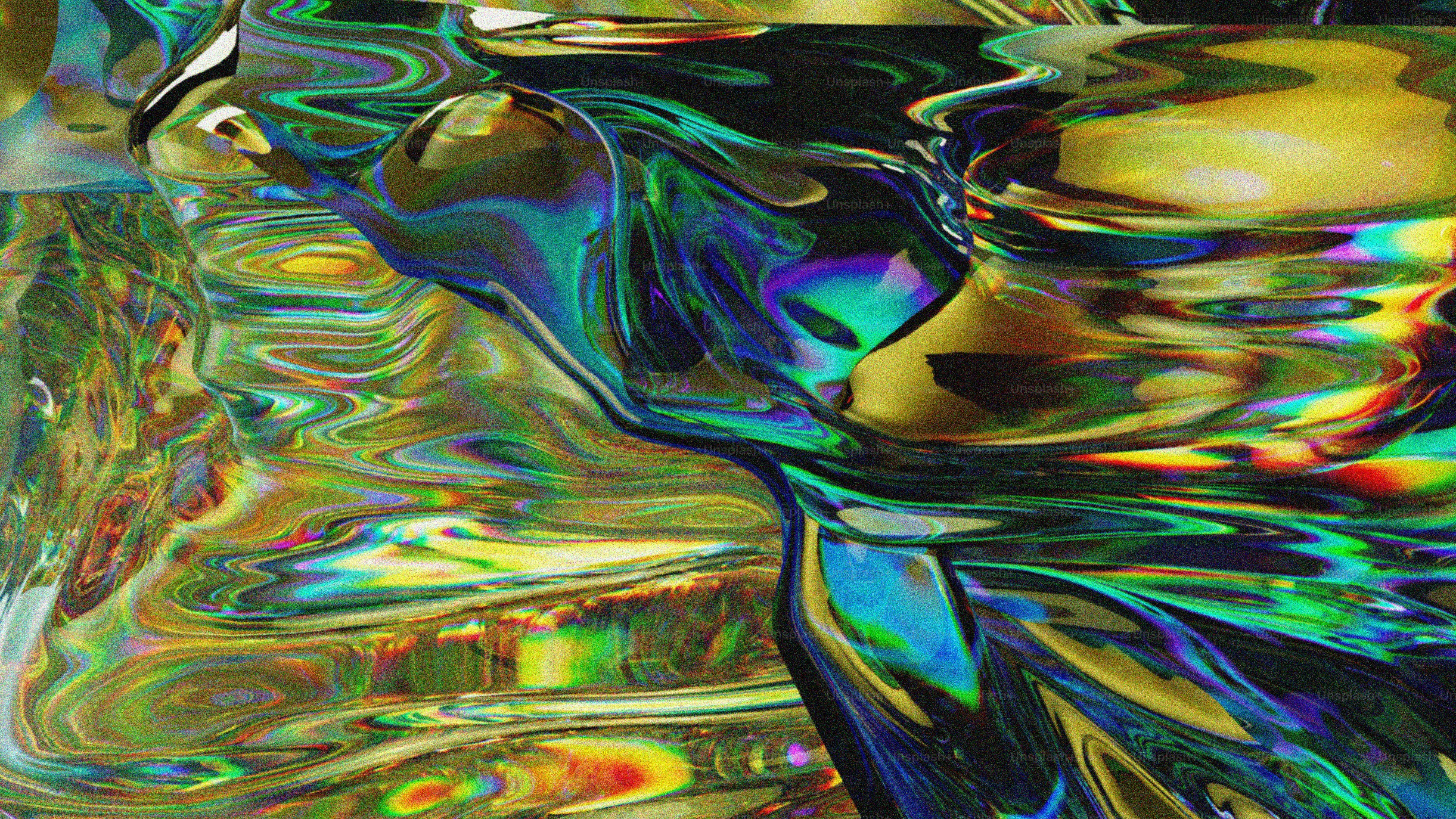Abstract swirling colors with iridescent sheen photo – Abstract Image ...