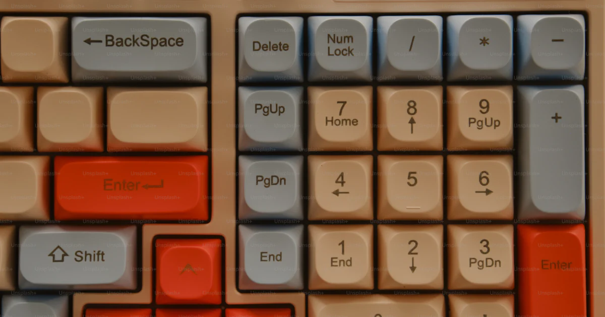 Np Button Keyboard Close-up view of a computer keyboard numpad. photo – Technology Image ...