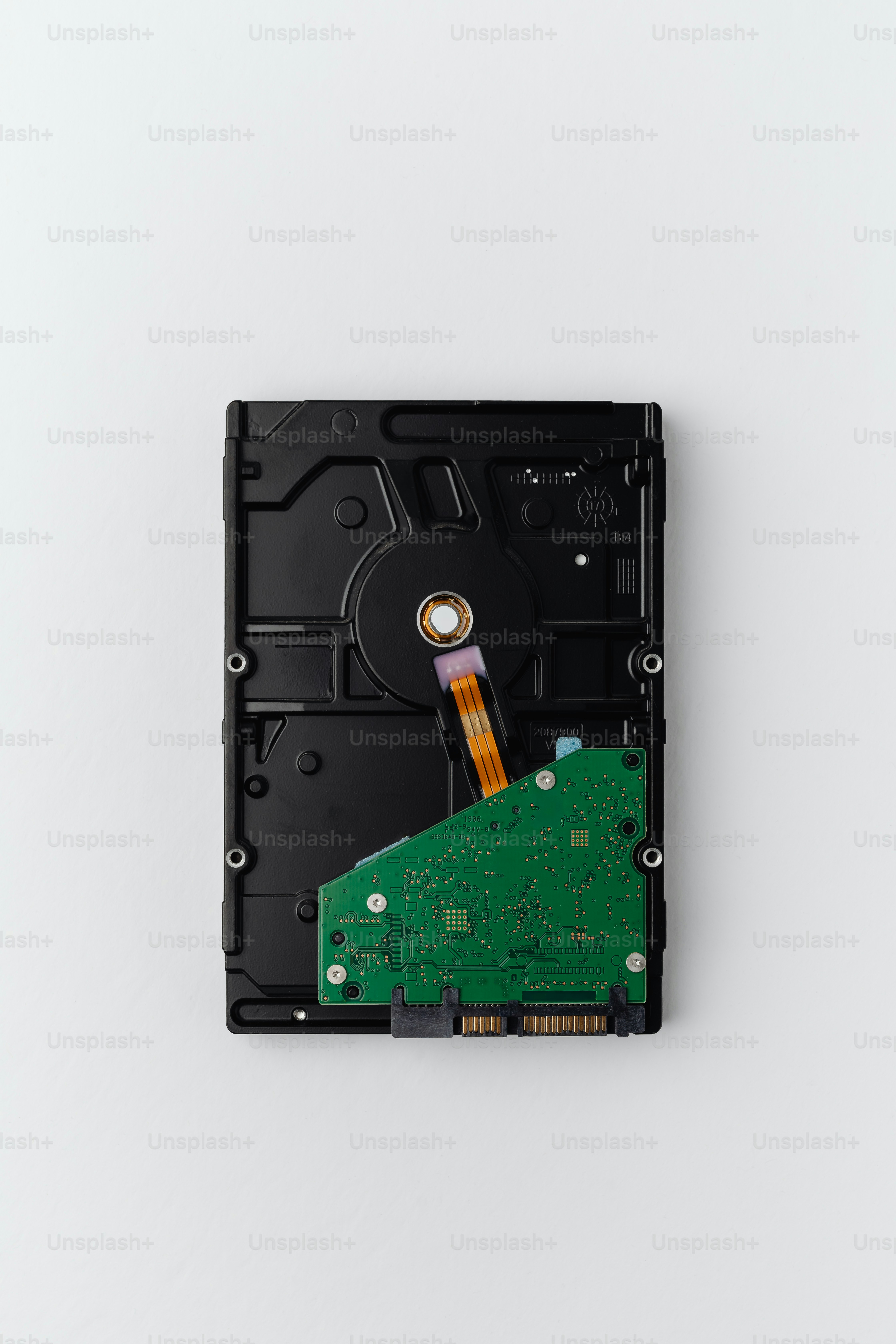 Internal components of a computer hard drive