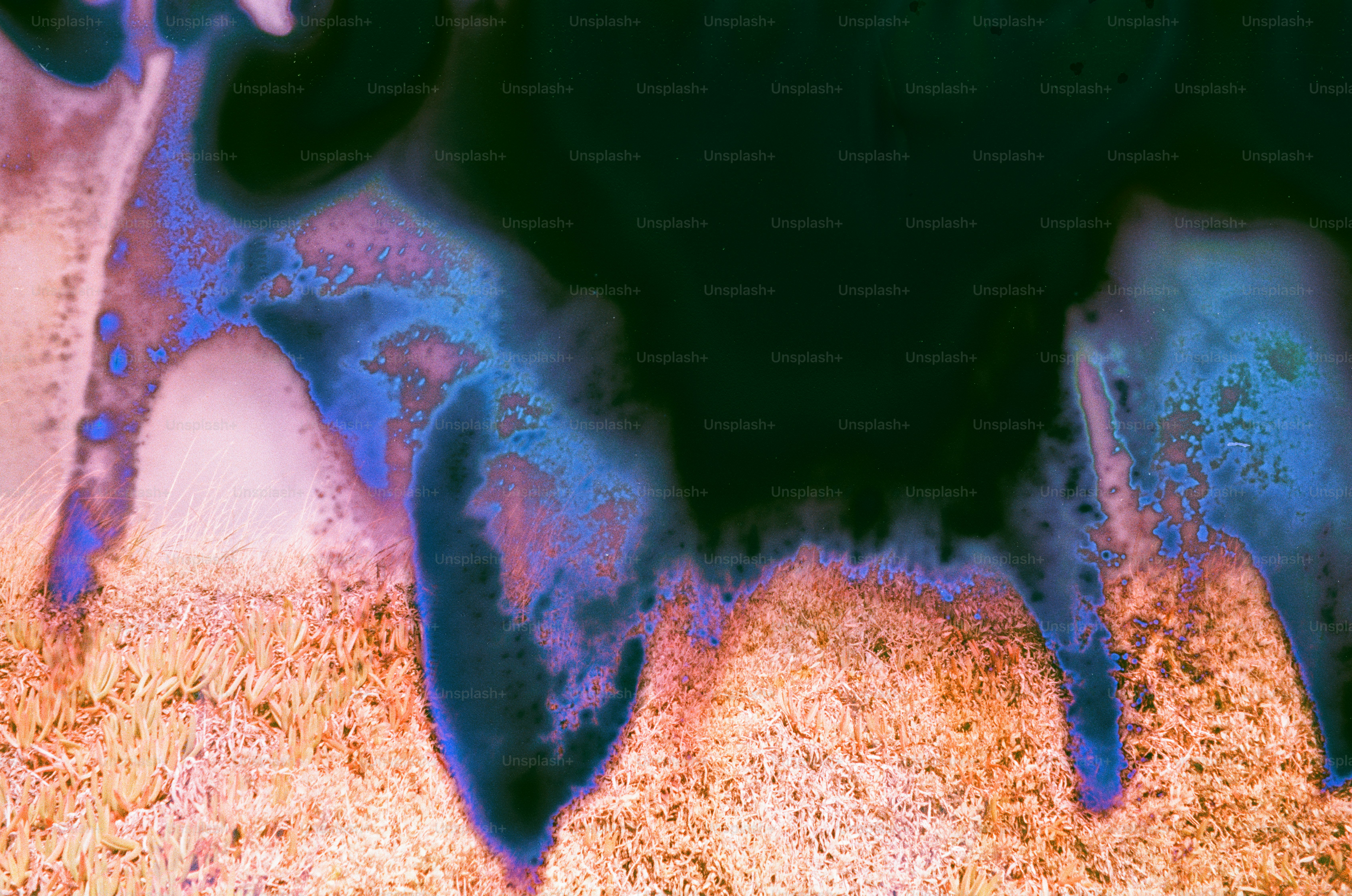 Abstract colorful swirling patterns with dark background