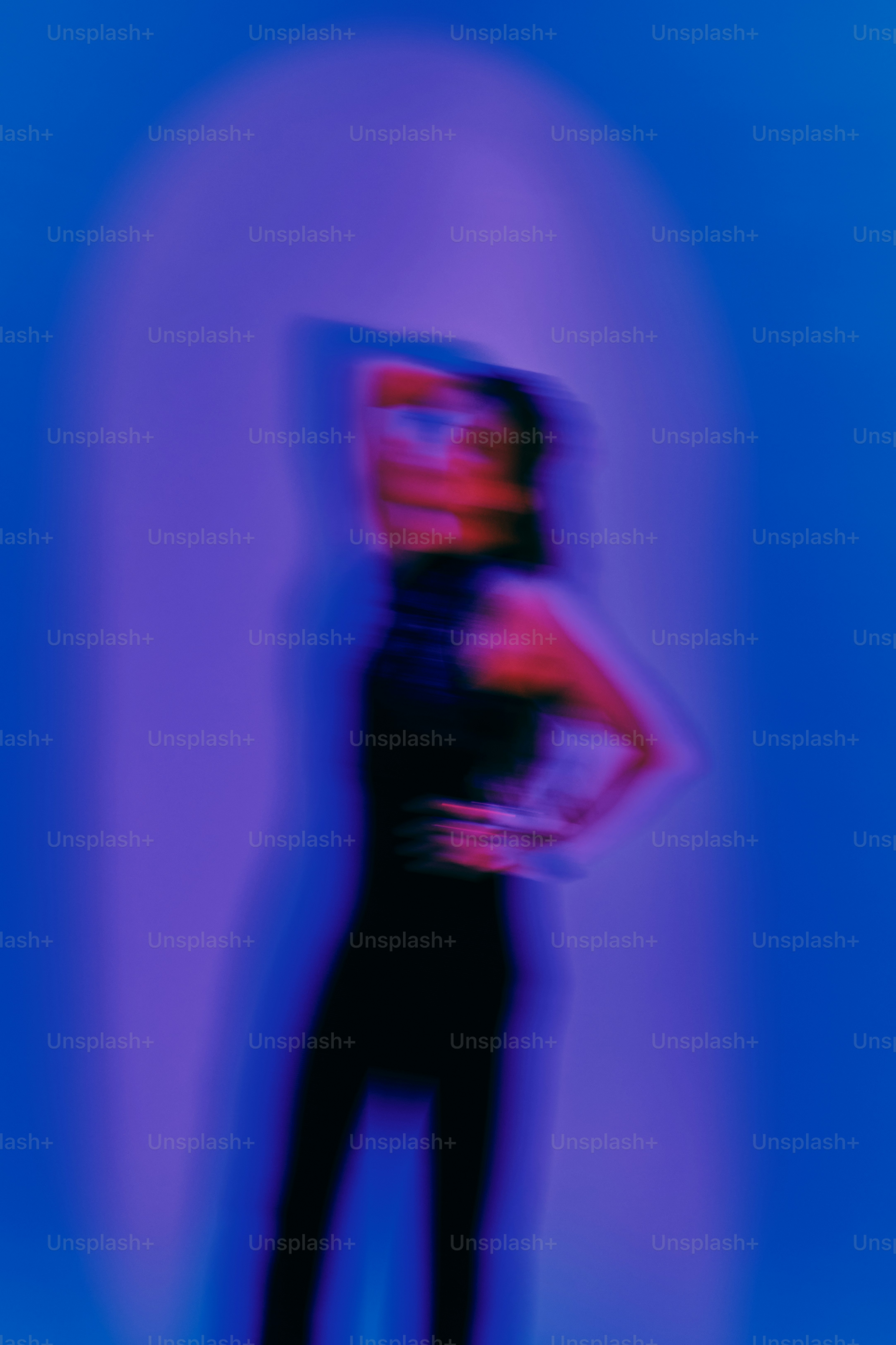 Woman in black dress with colorful lighting effects photo  Abstract Image  on Unsplash